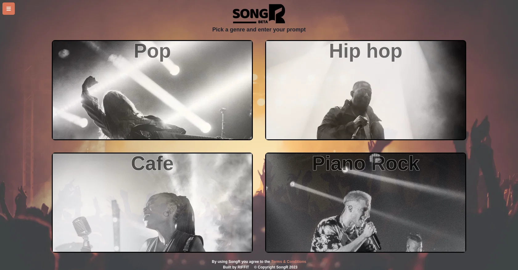 SongR website