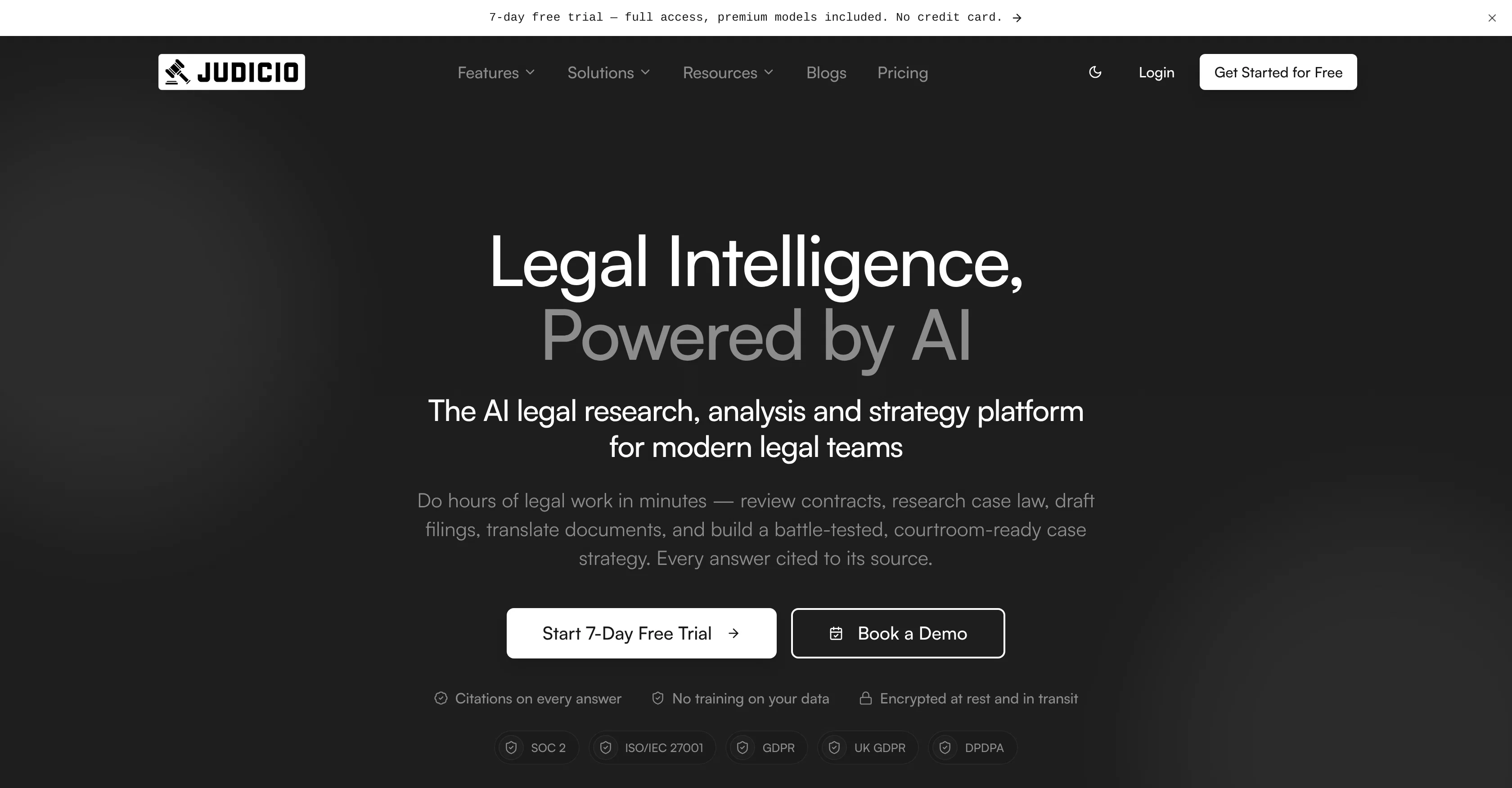 Judicio website