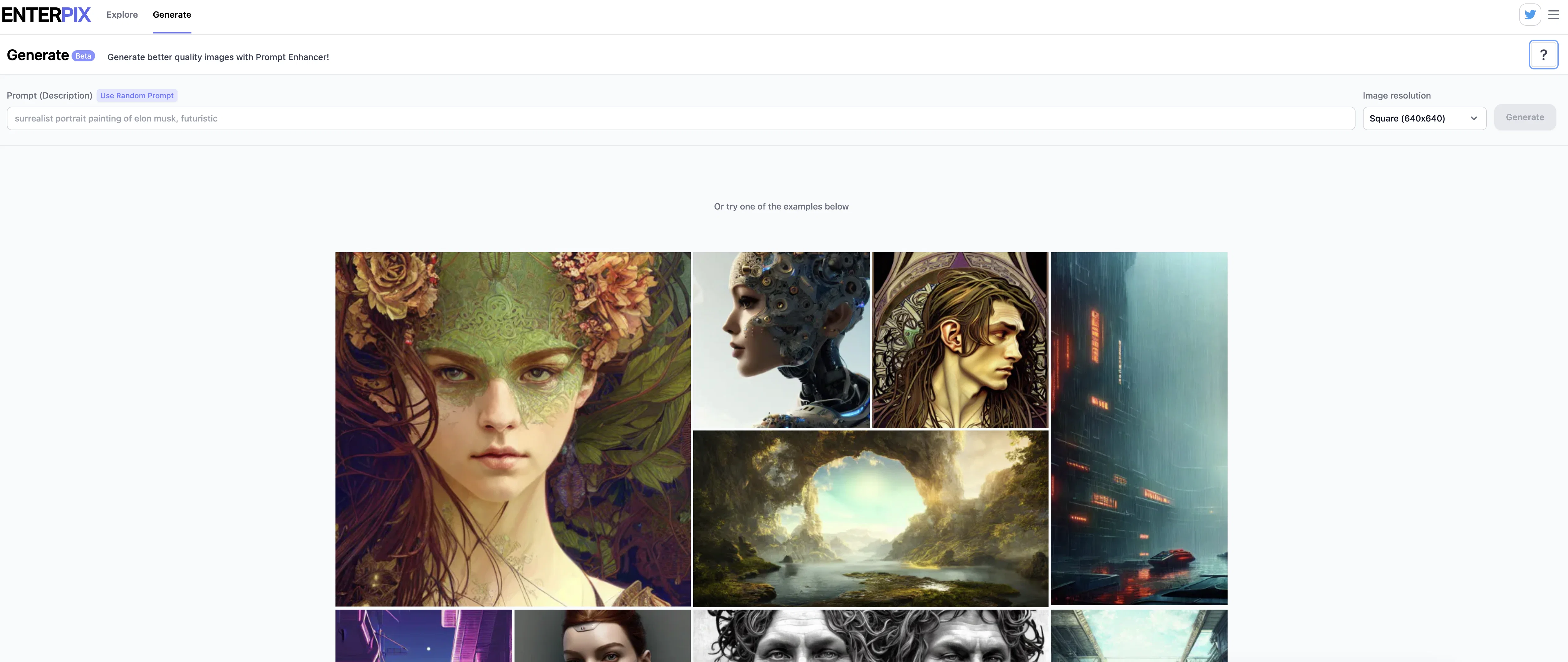 Enterpix website