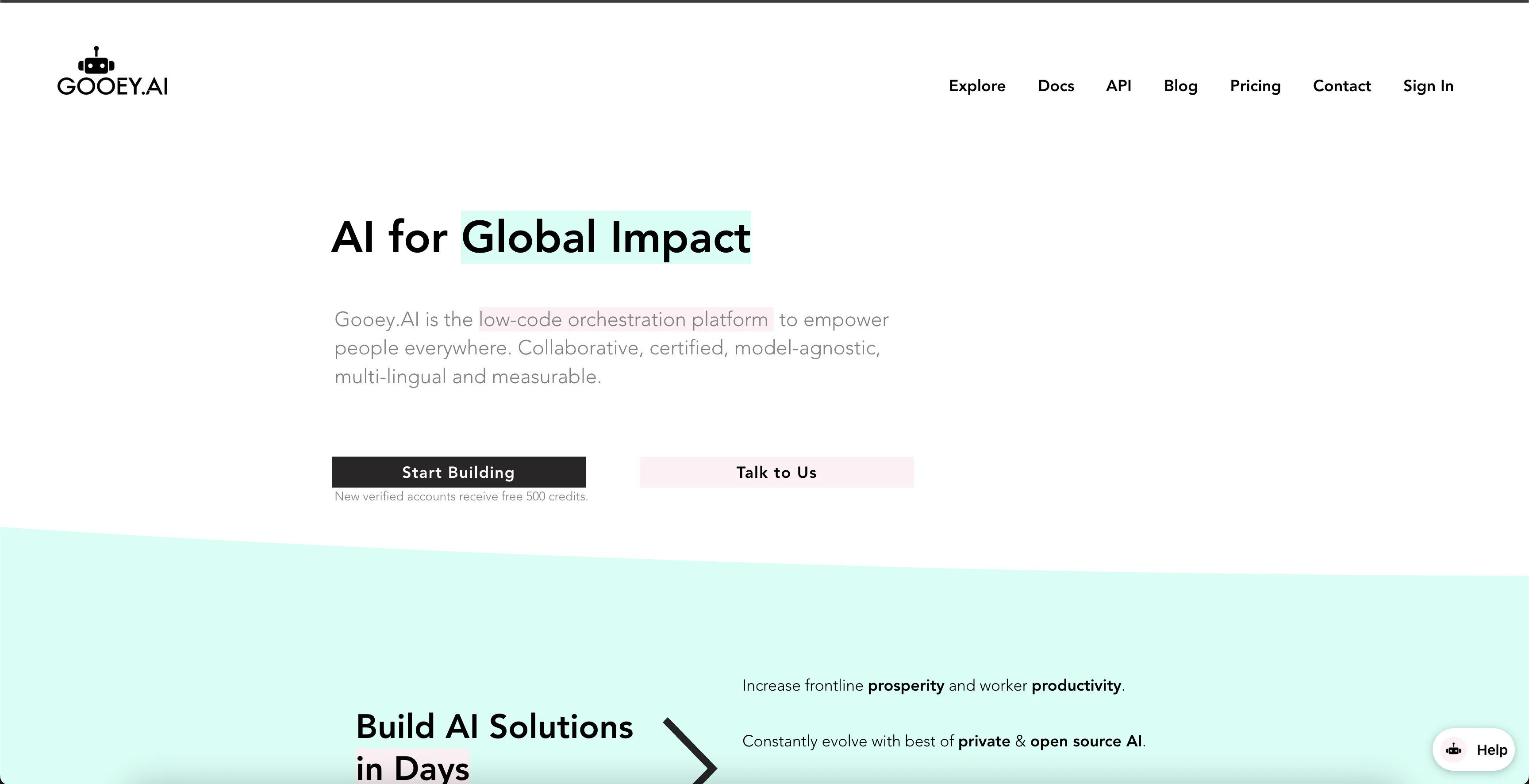 Gooey AI website