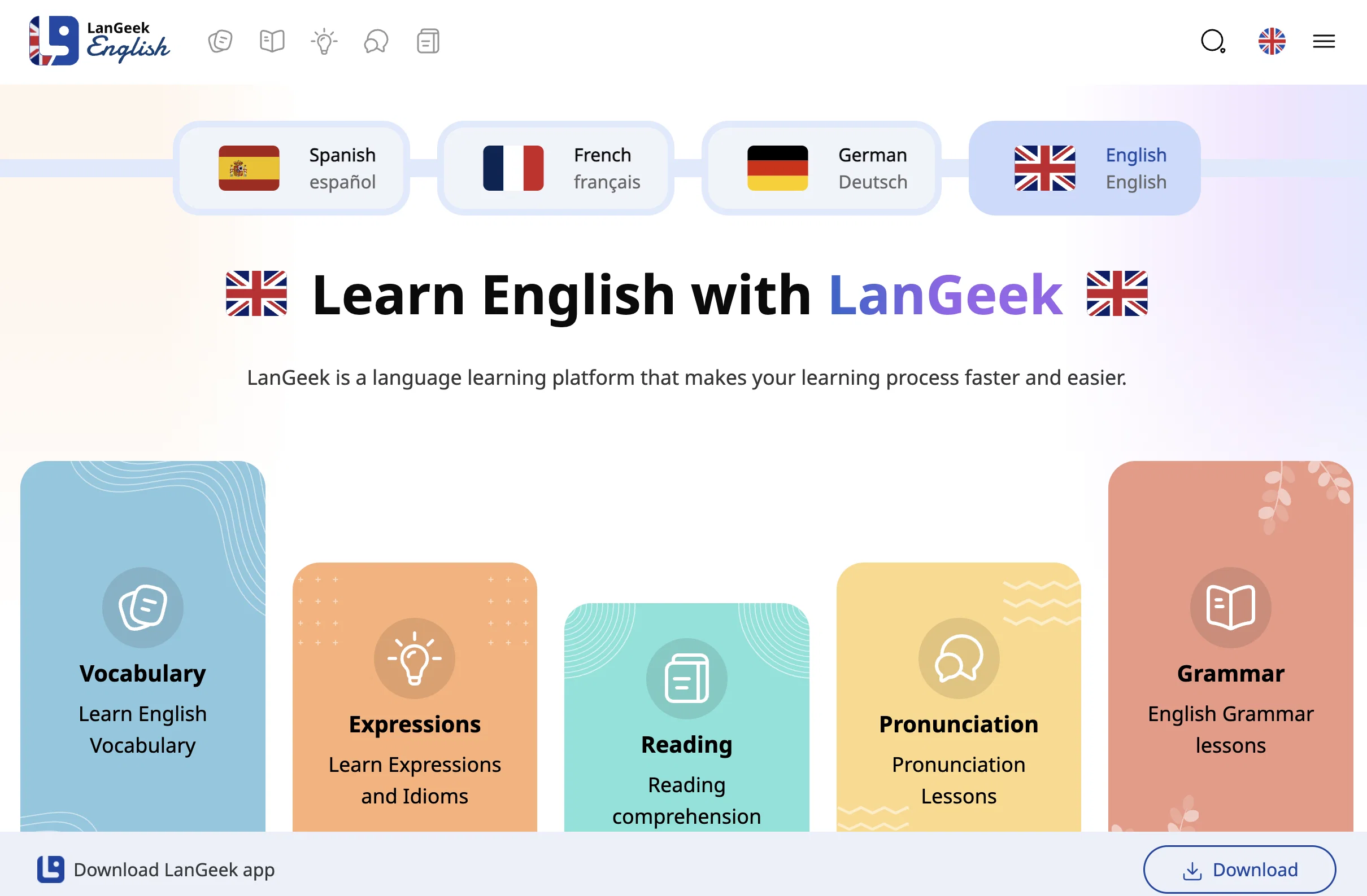 LanGeek website