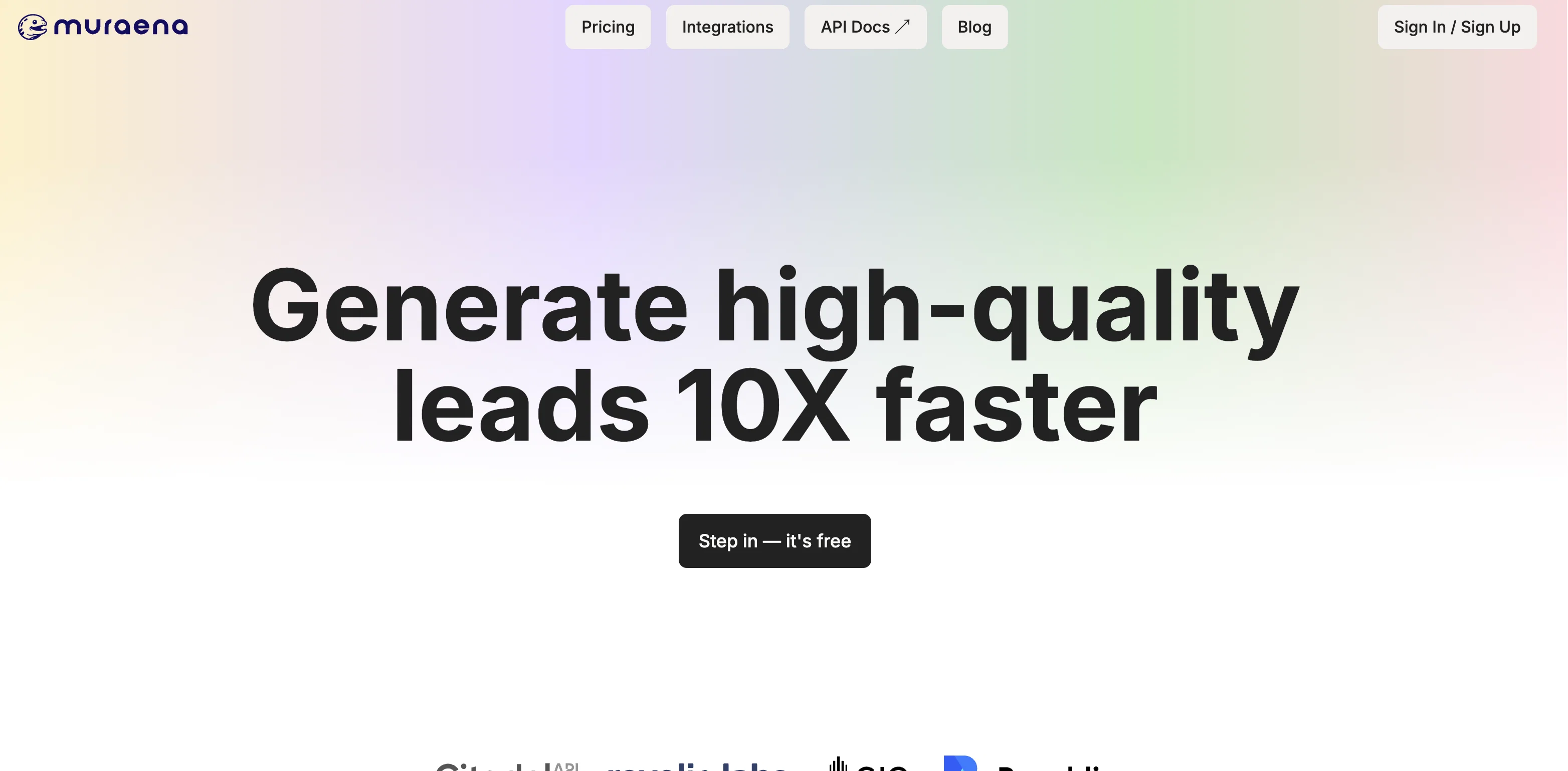 Muraena - AI-powered B2B lead generation website