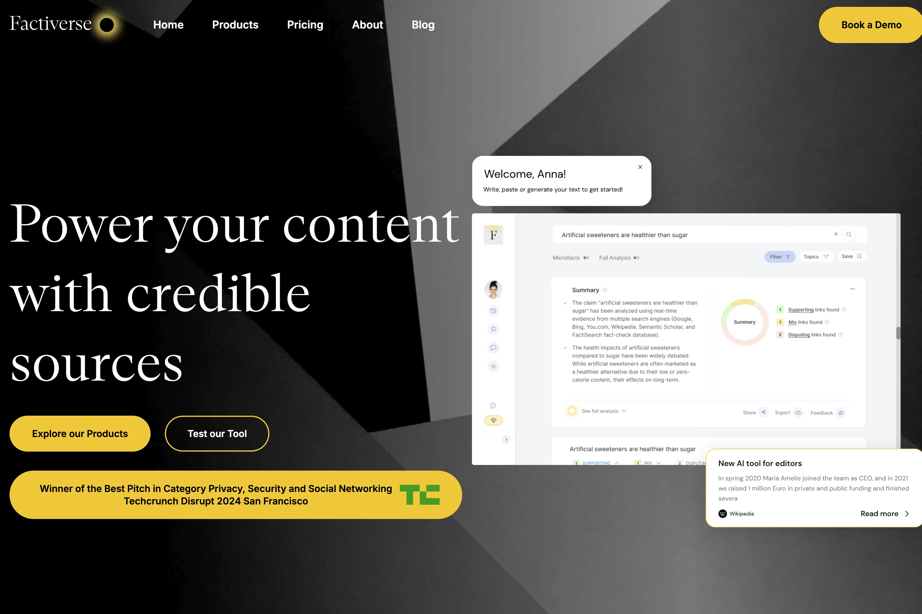 Factiverse website