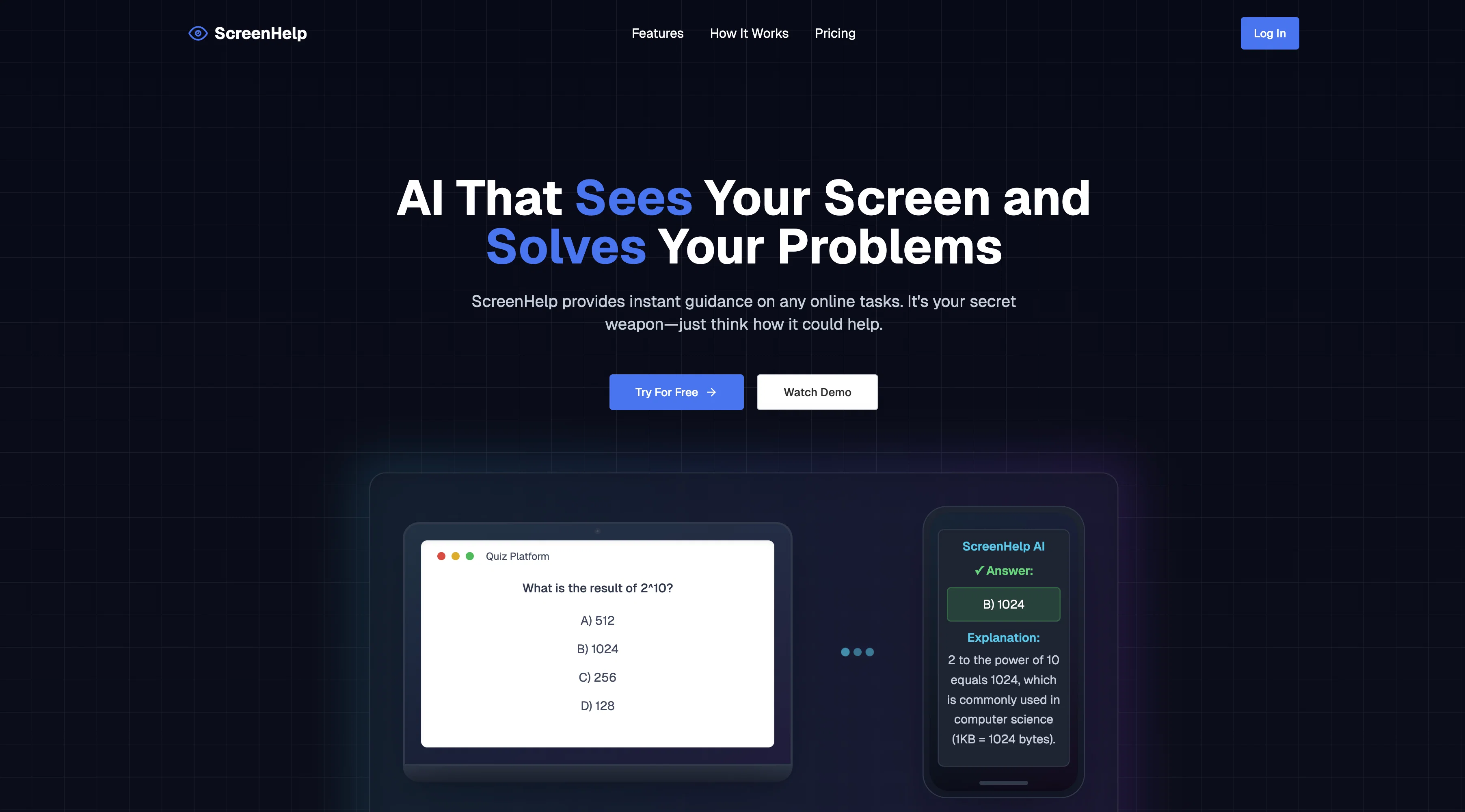 ScreenHelp website