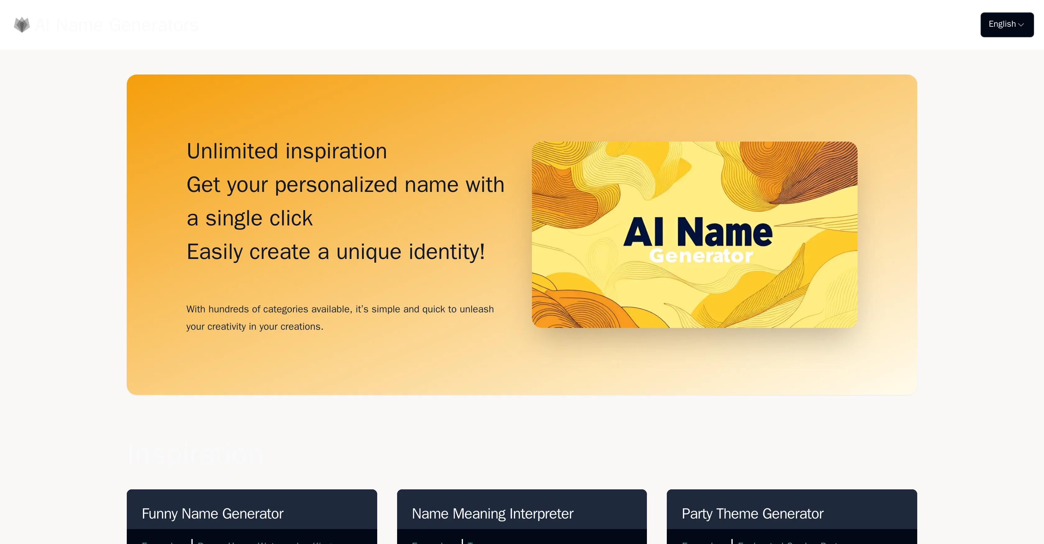 AI The Name website