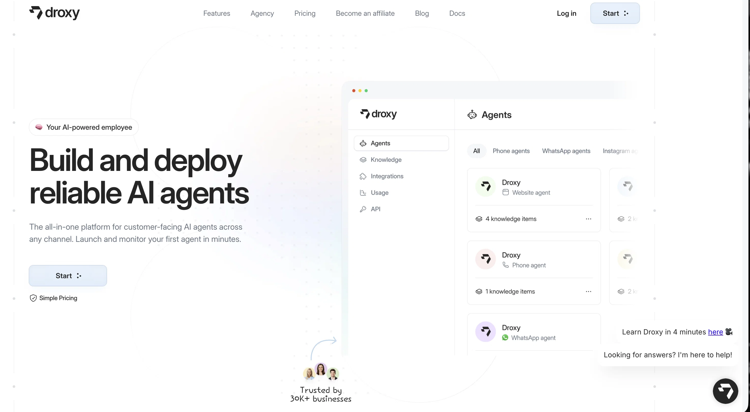 Droxy website