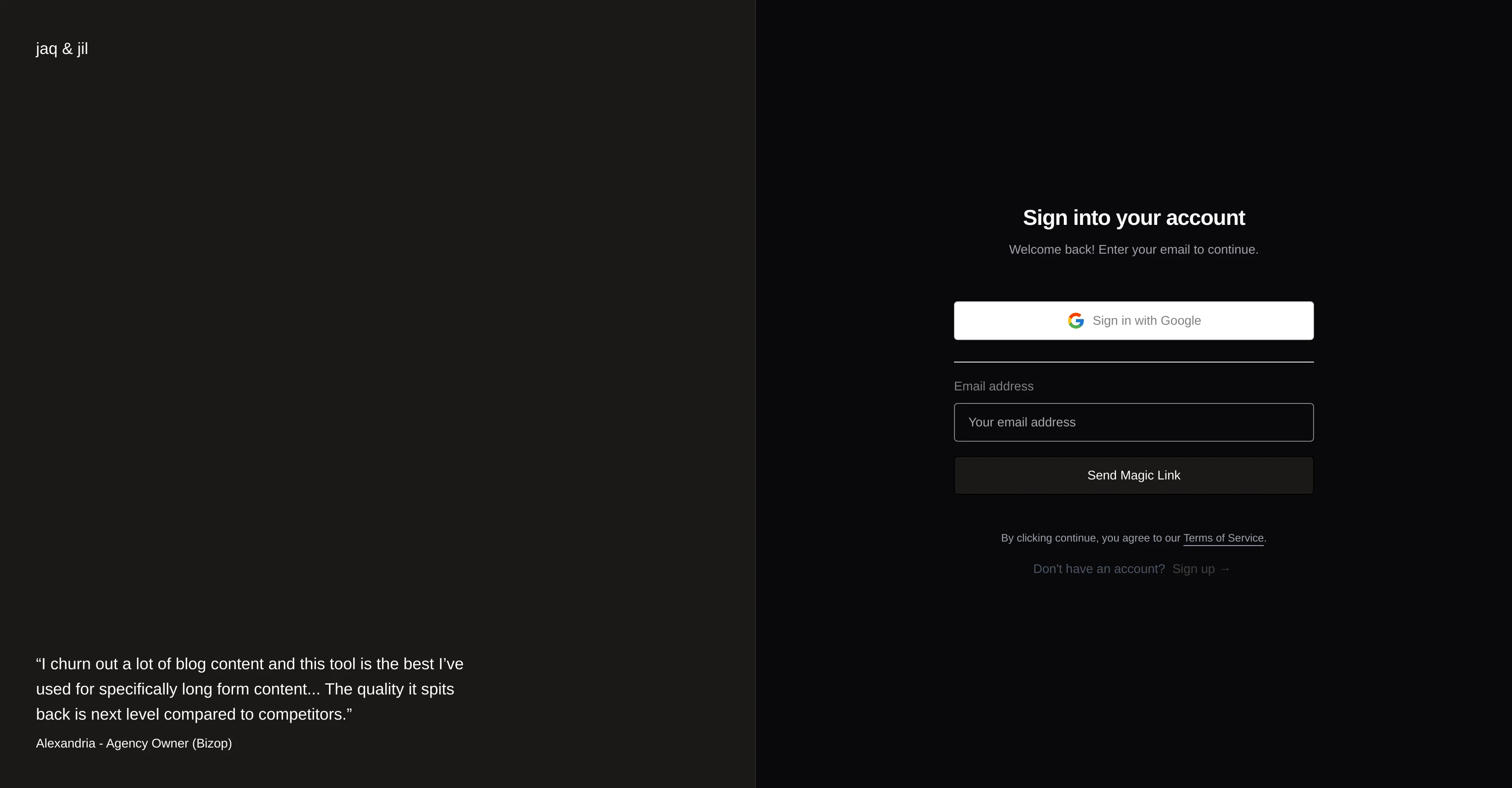 Jaq n Jil - Your Writing Assistant website