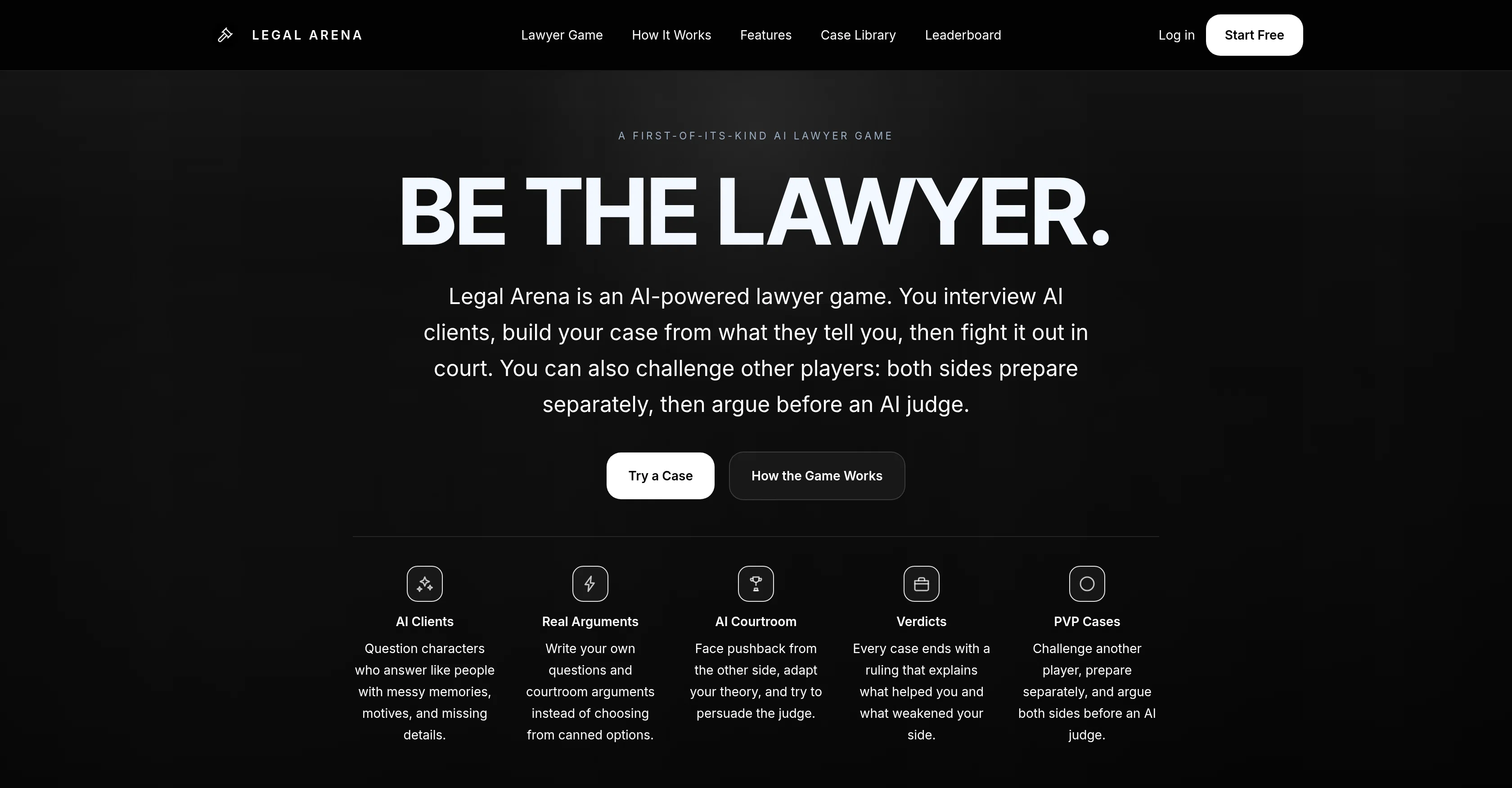 Legal Arena website