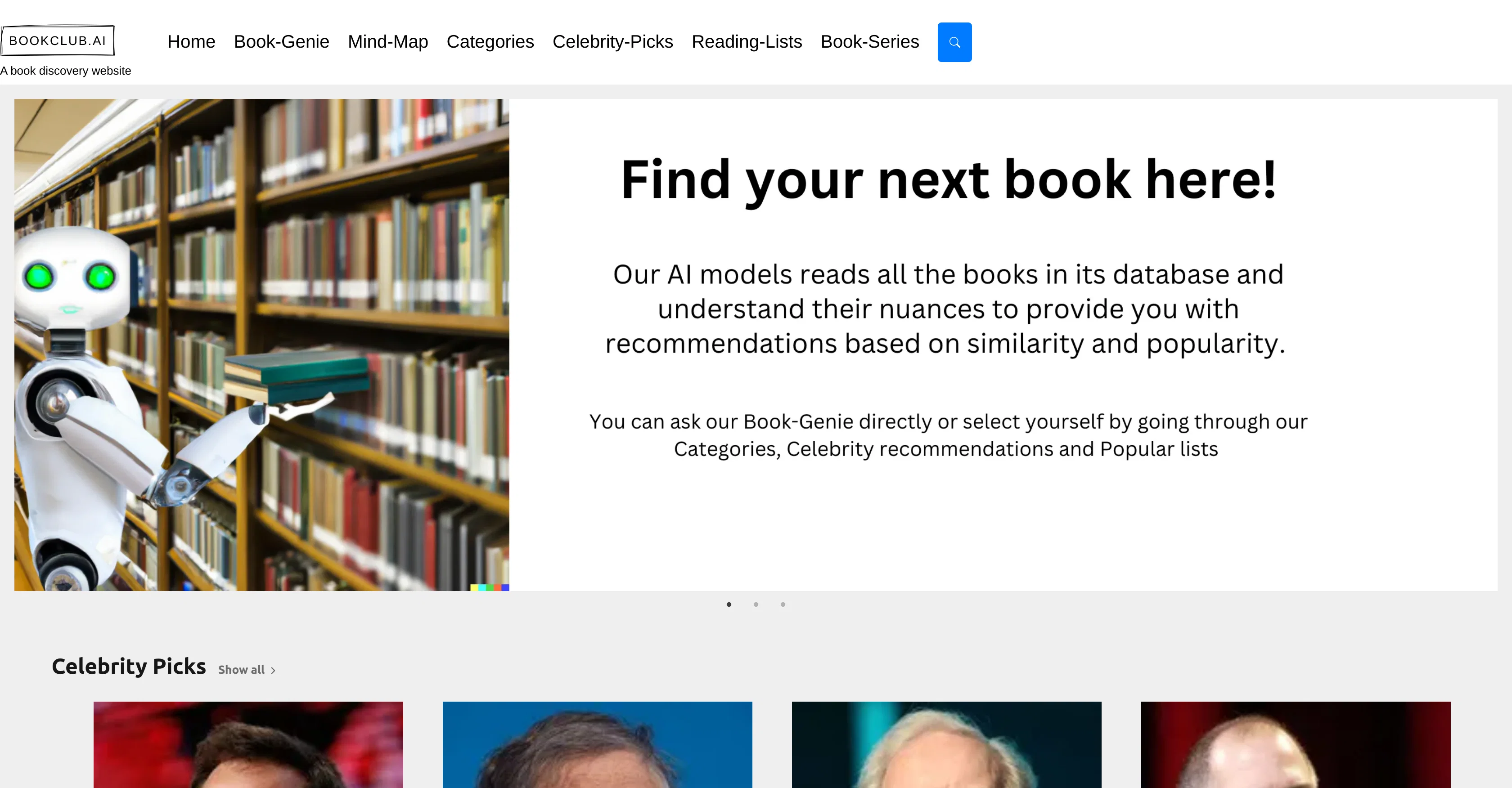 Bookclub.ai website