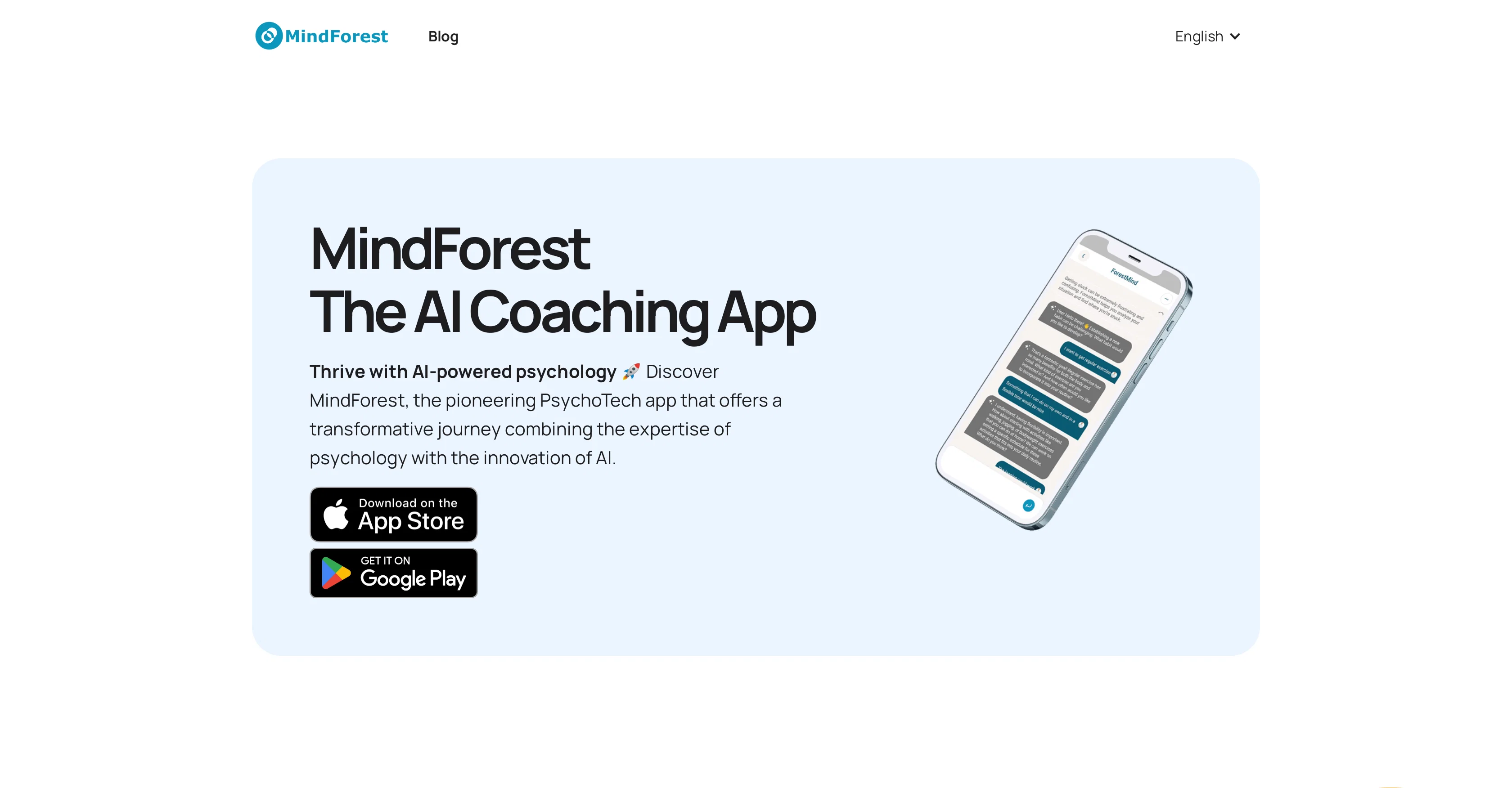 MindForest website