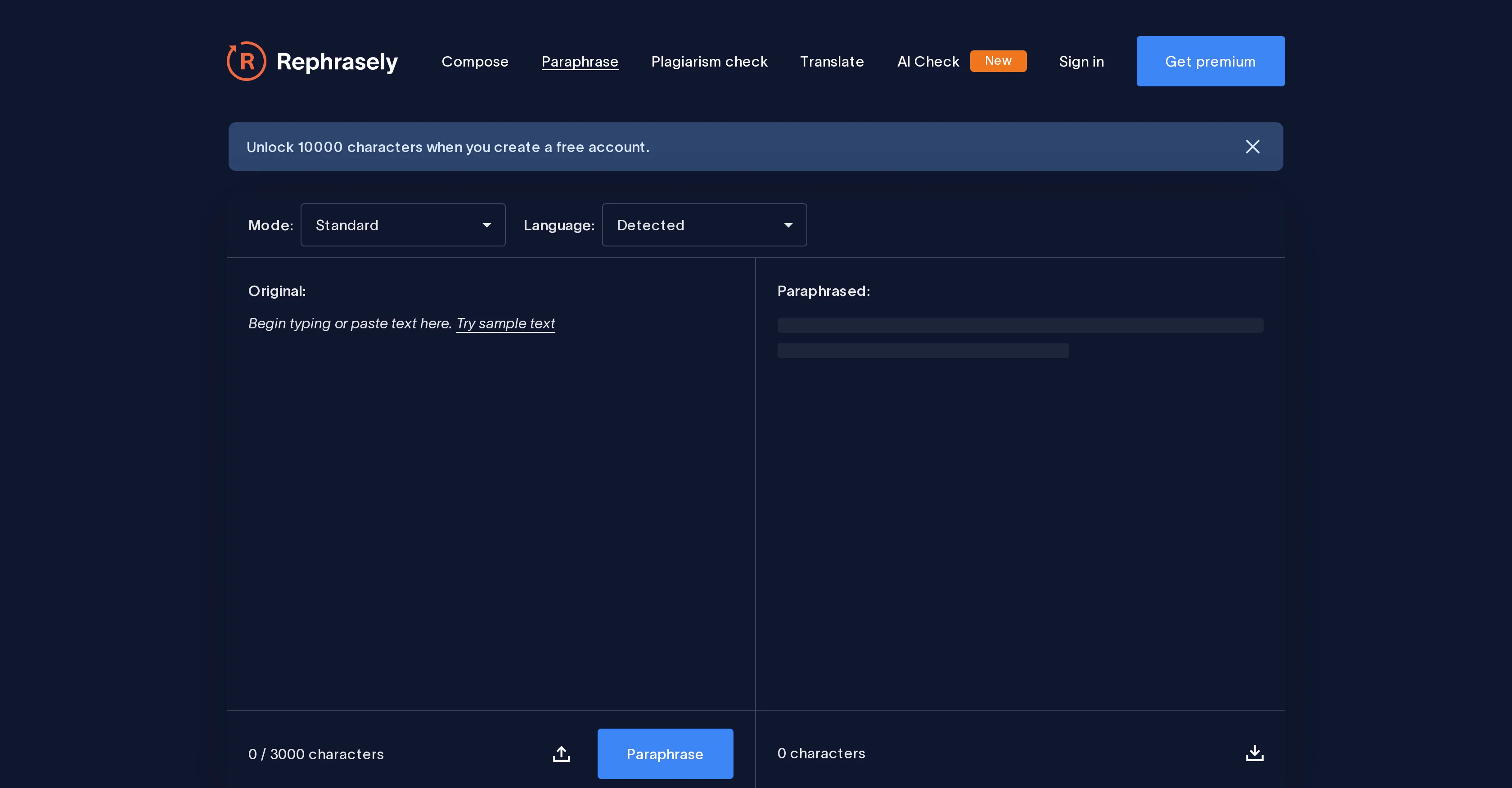 Rephrasely website