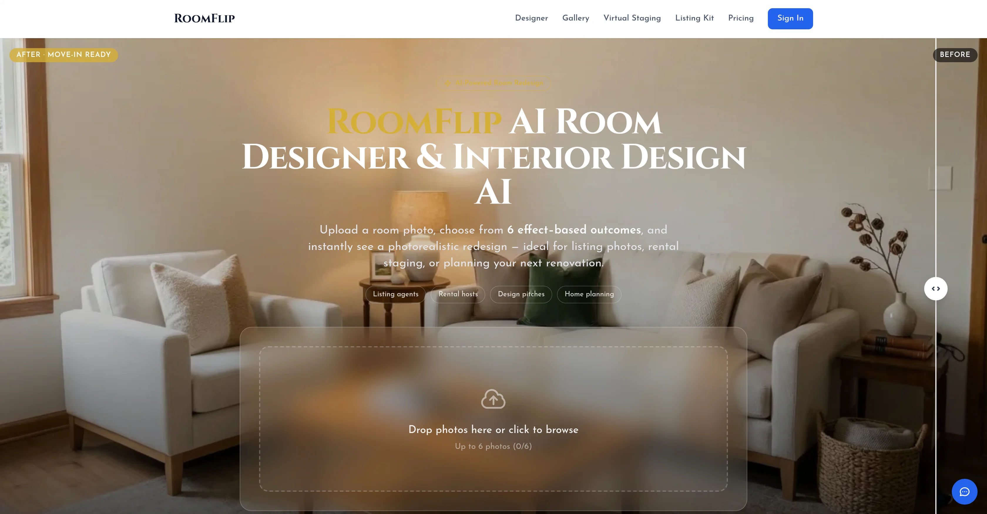 RoomFlip website