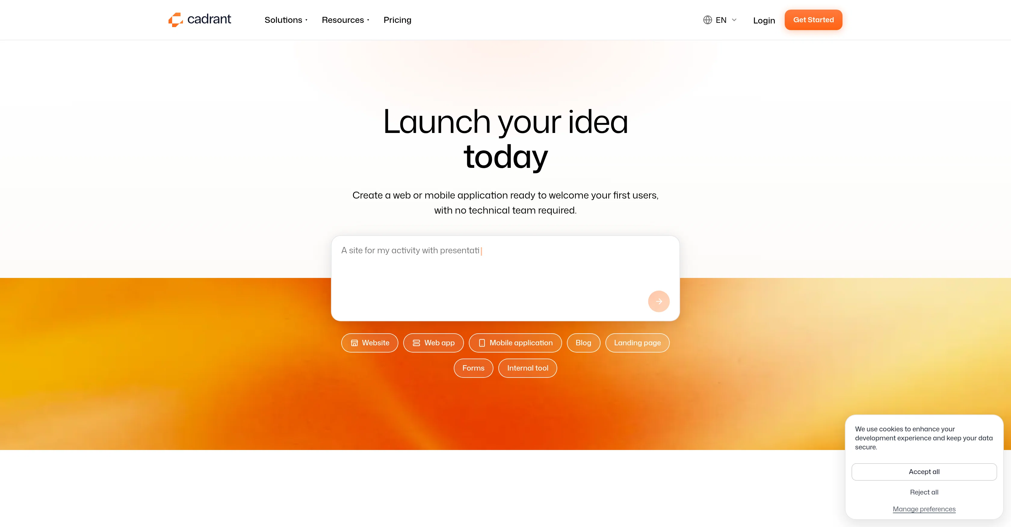 Cadrant website