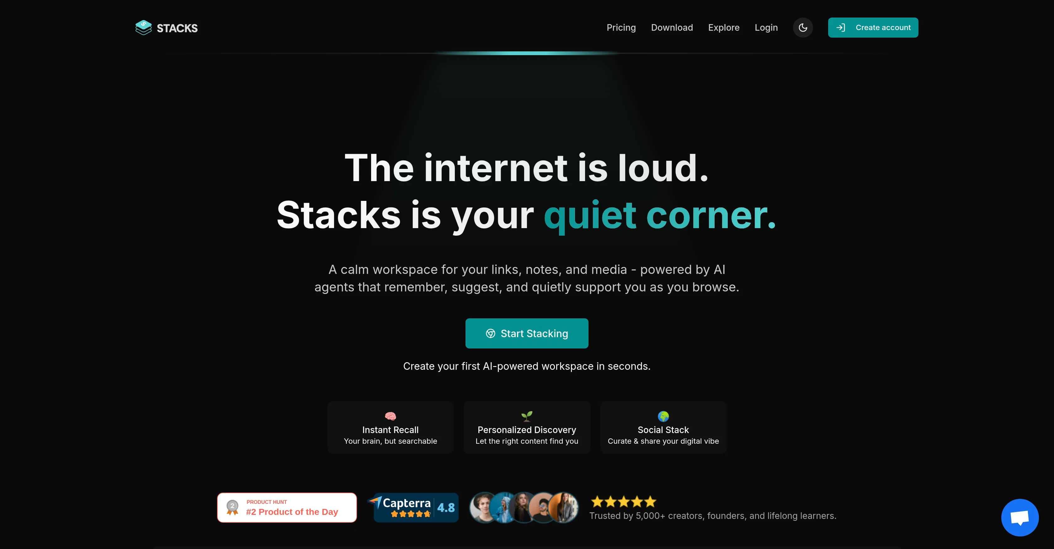 Stacks website