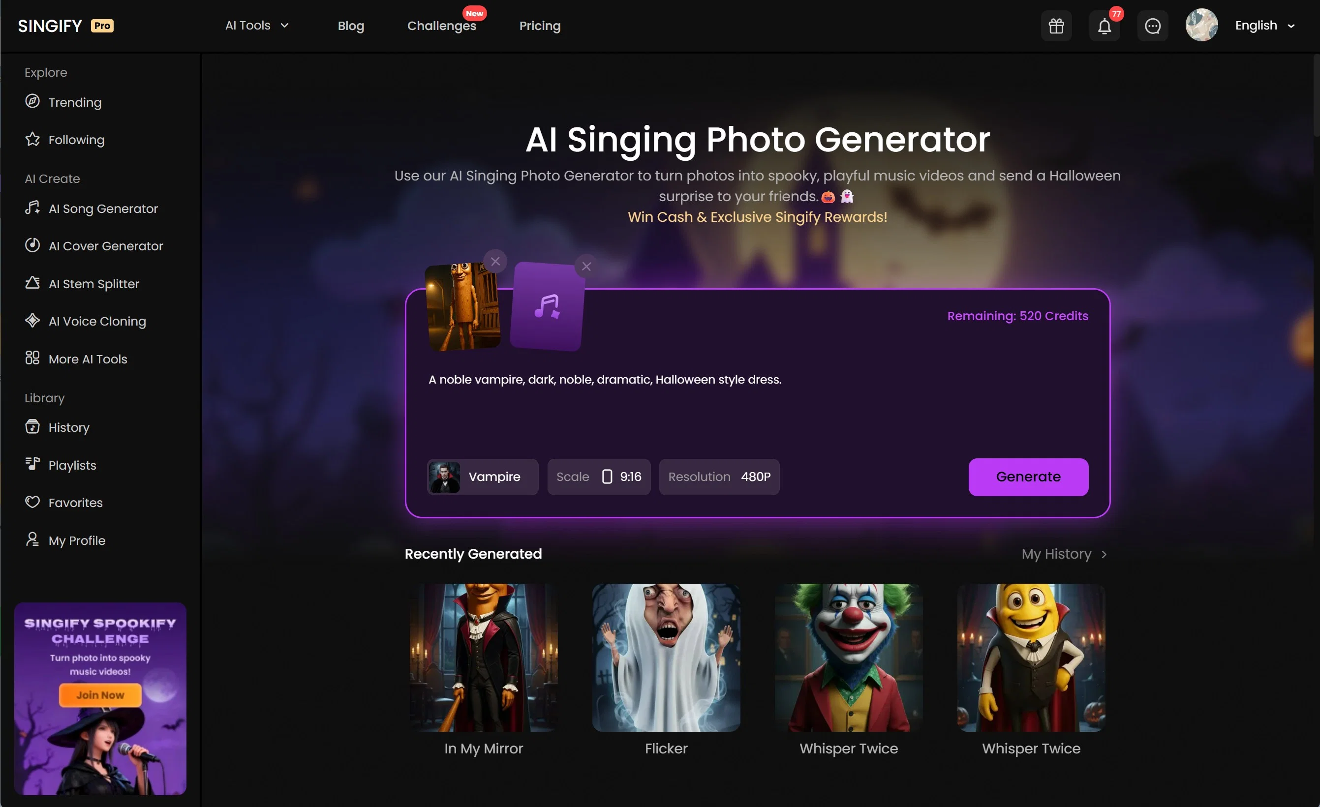 Singify website