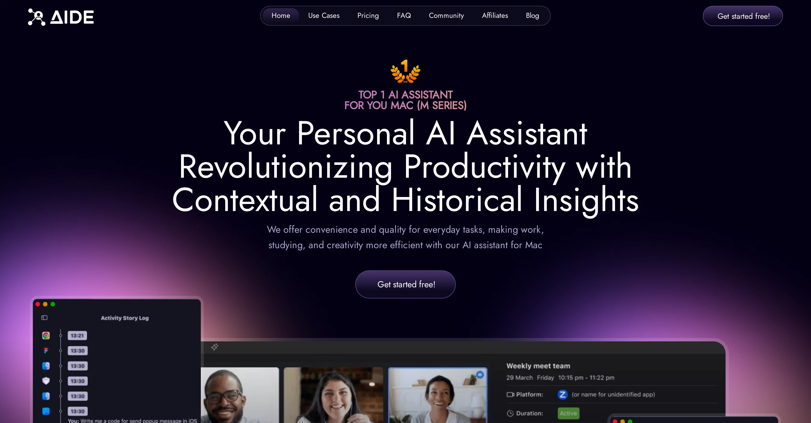 AIDE AI website