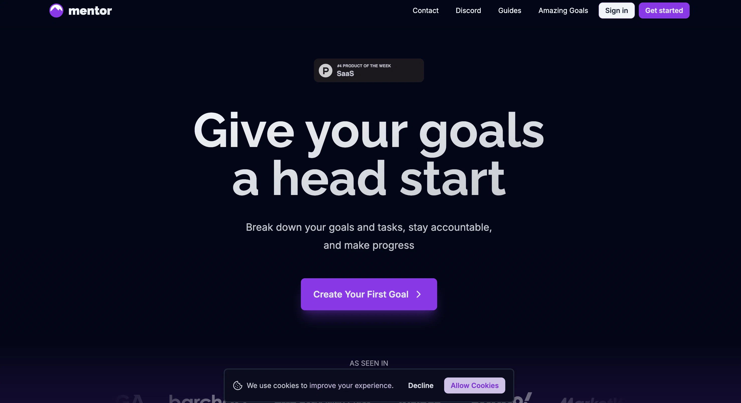 Mentor: Get things done website