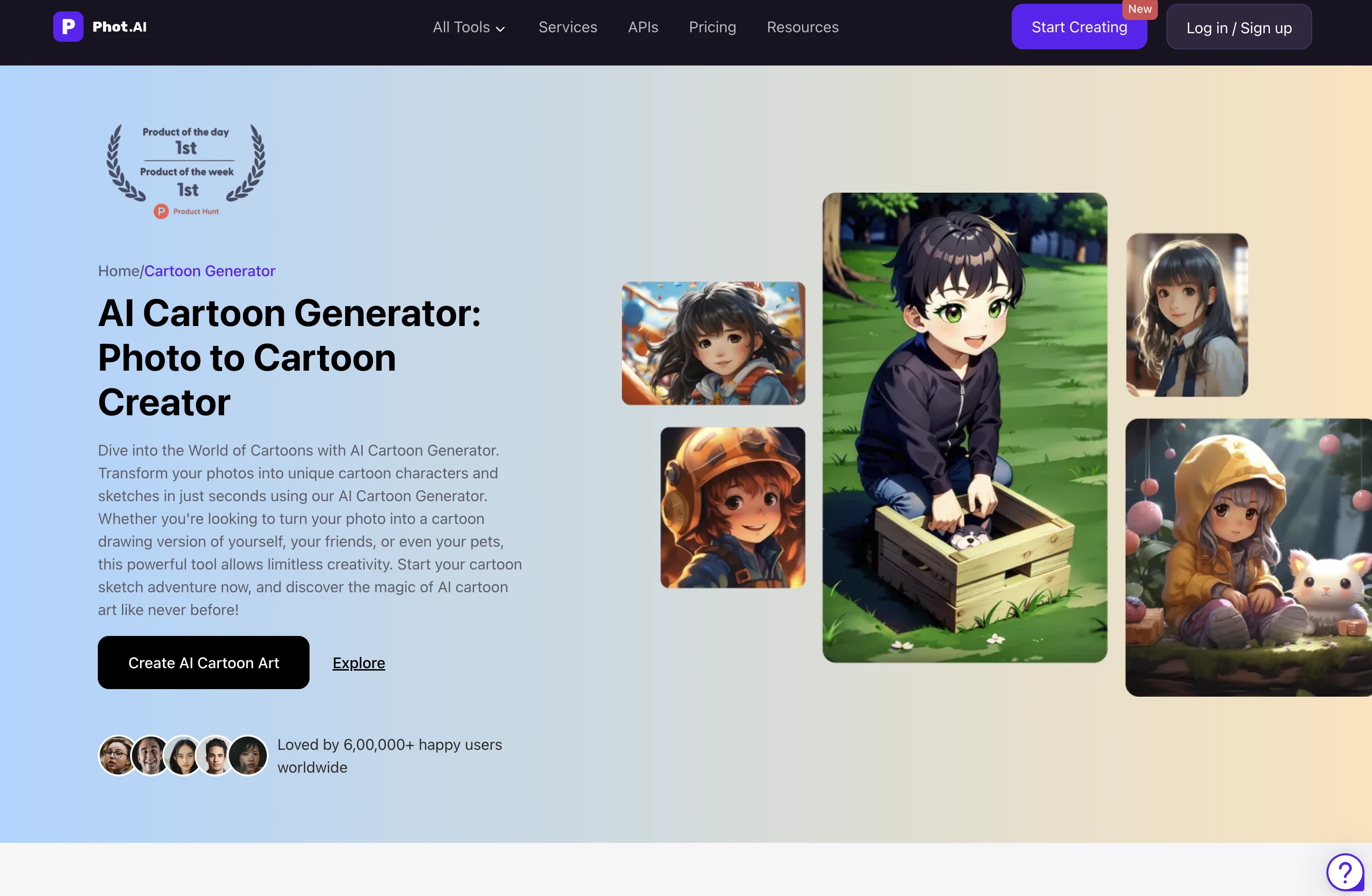 Phot.ai website