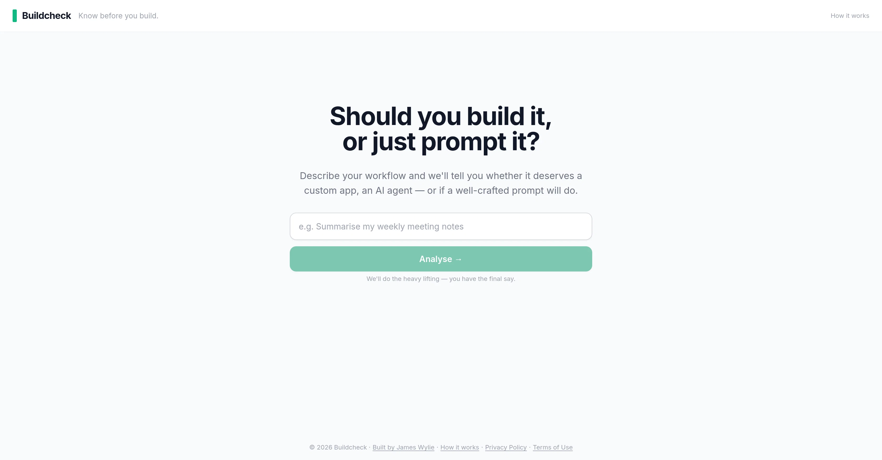 BuildCheck website