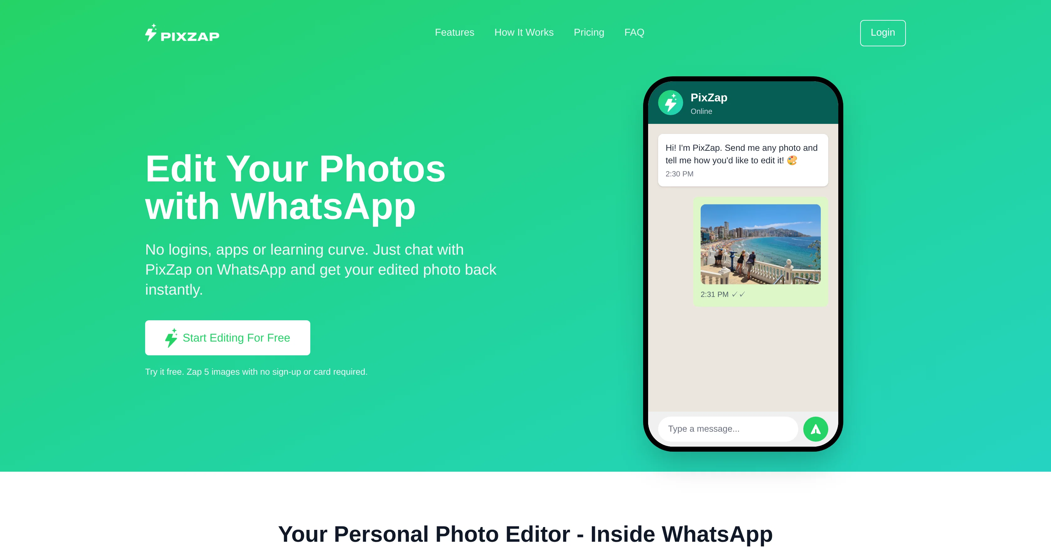 PixZap website