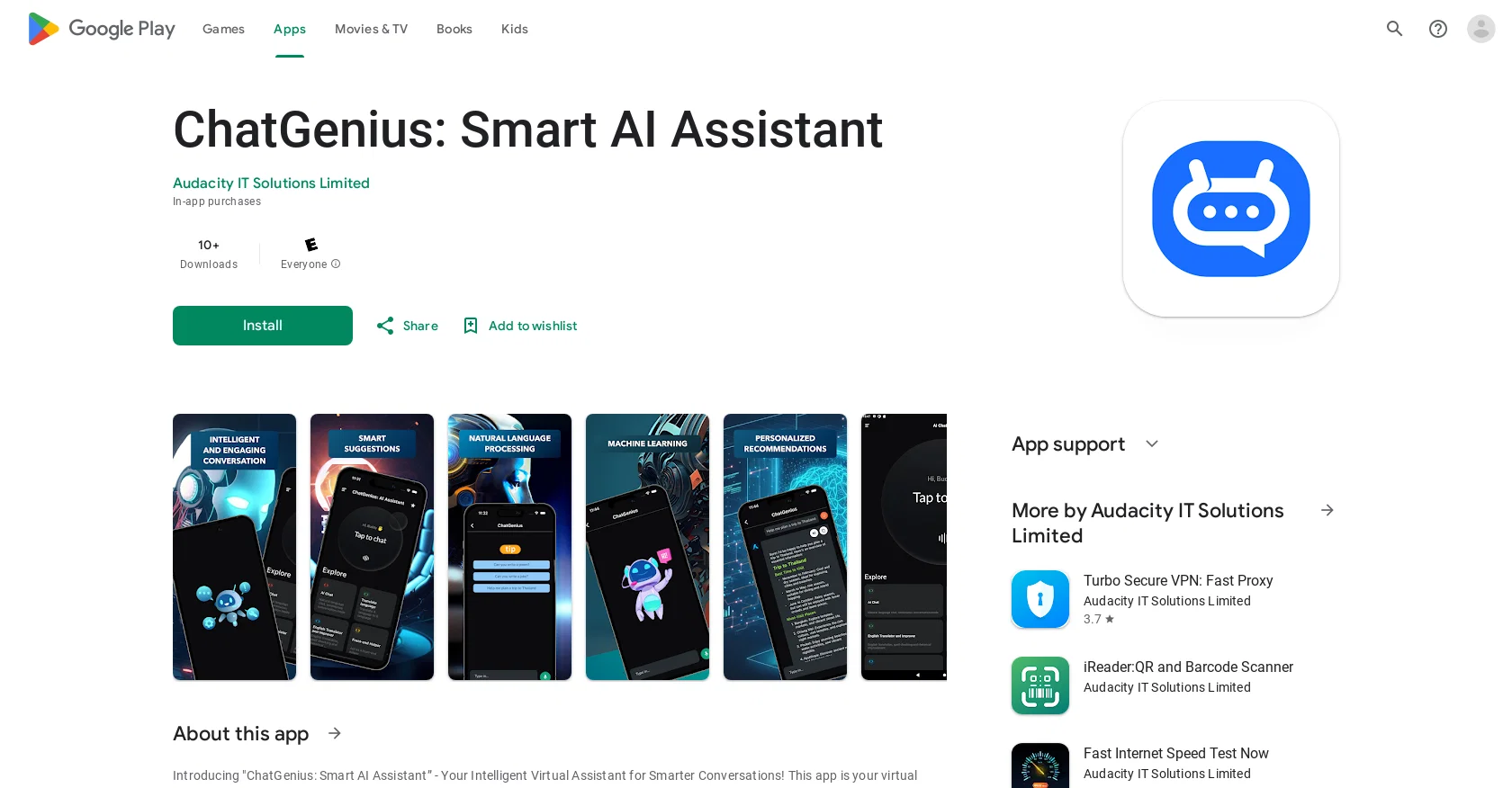 ChatGenius Assistant website