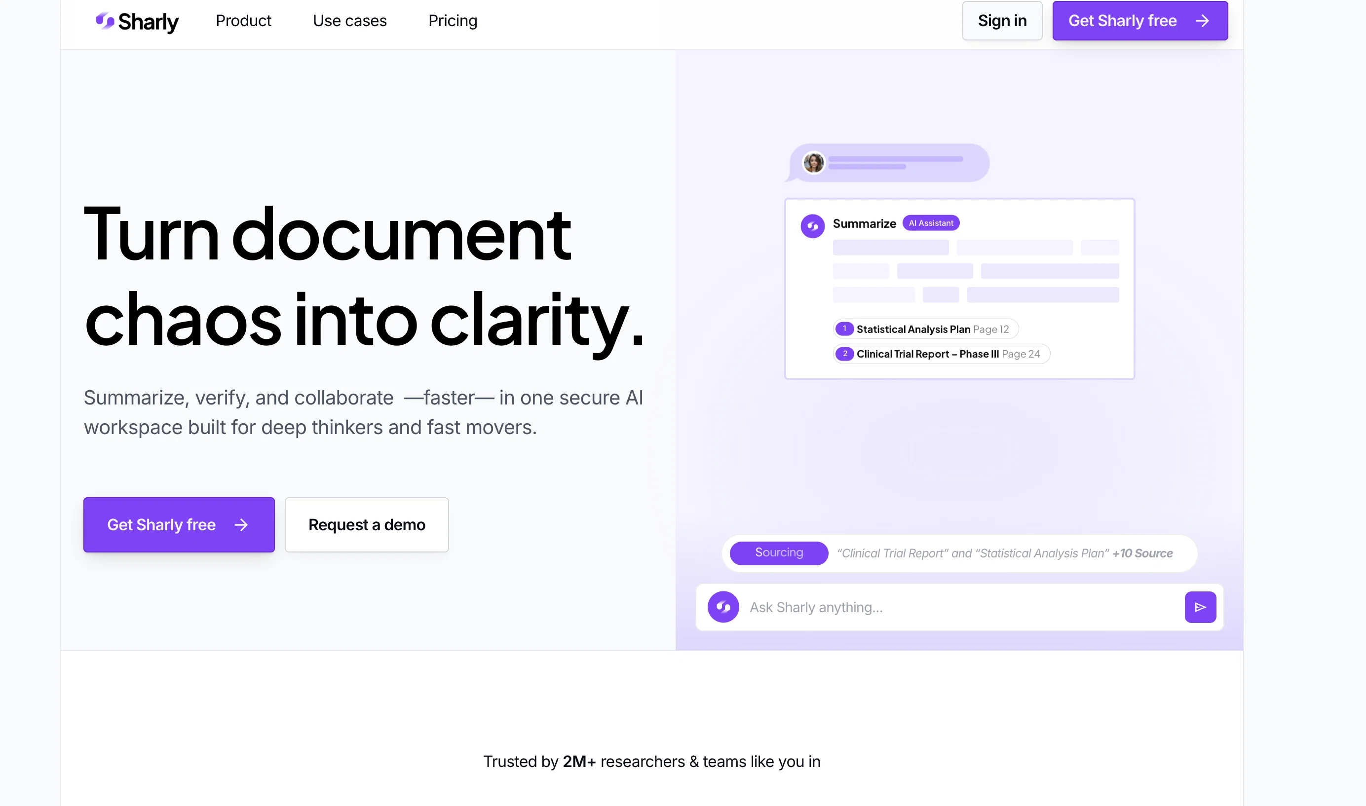 Sharly AI website