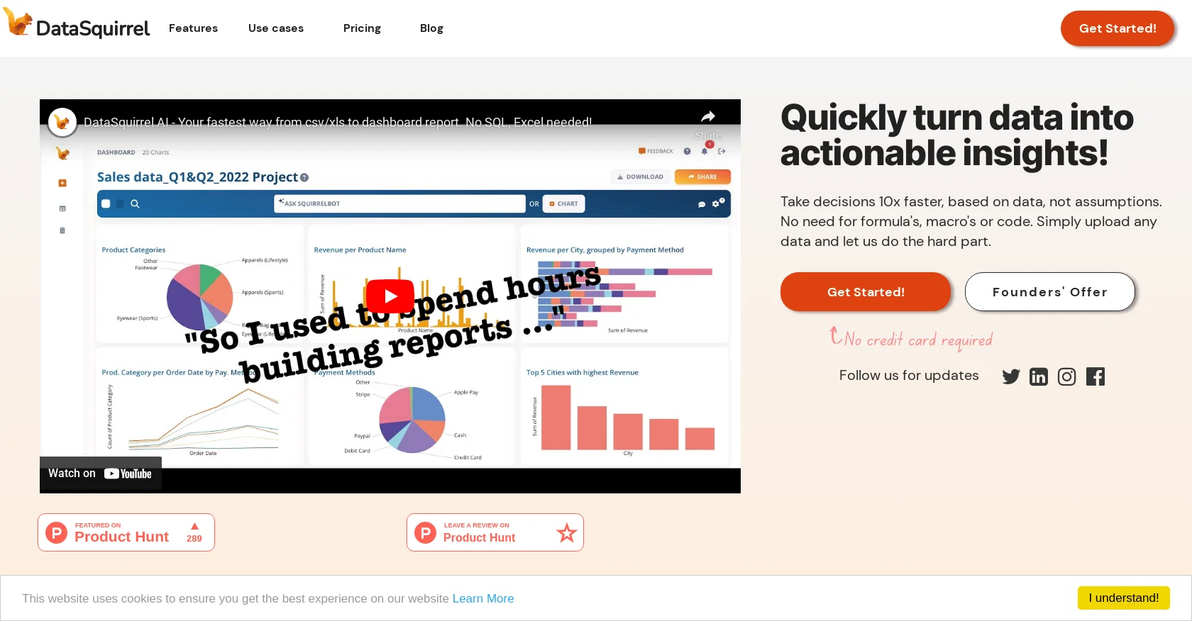 DataSquirrel website