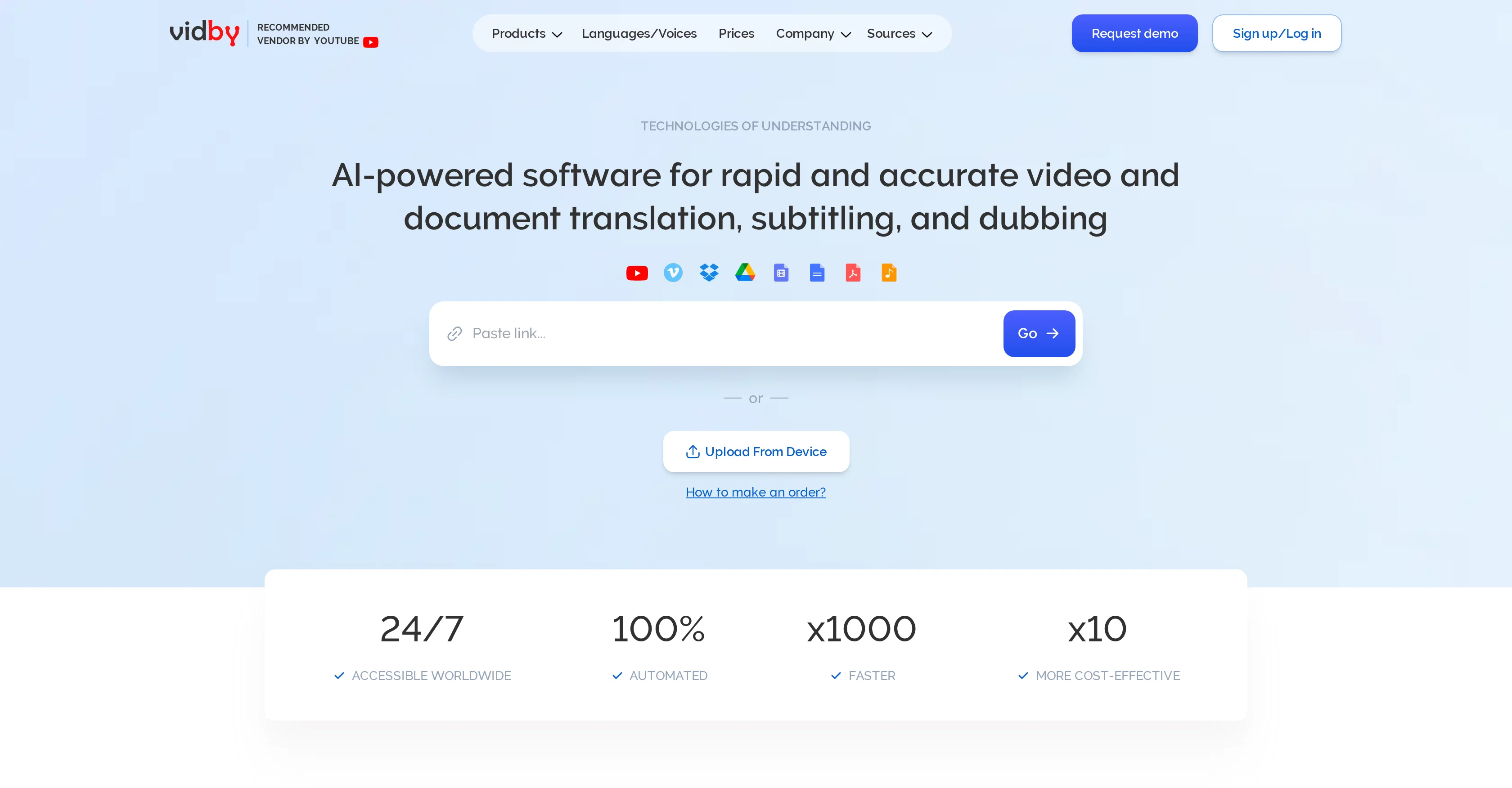 Vidby website