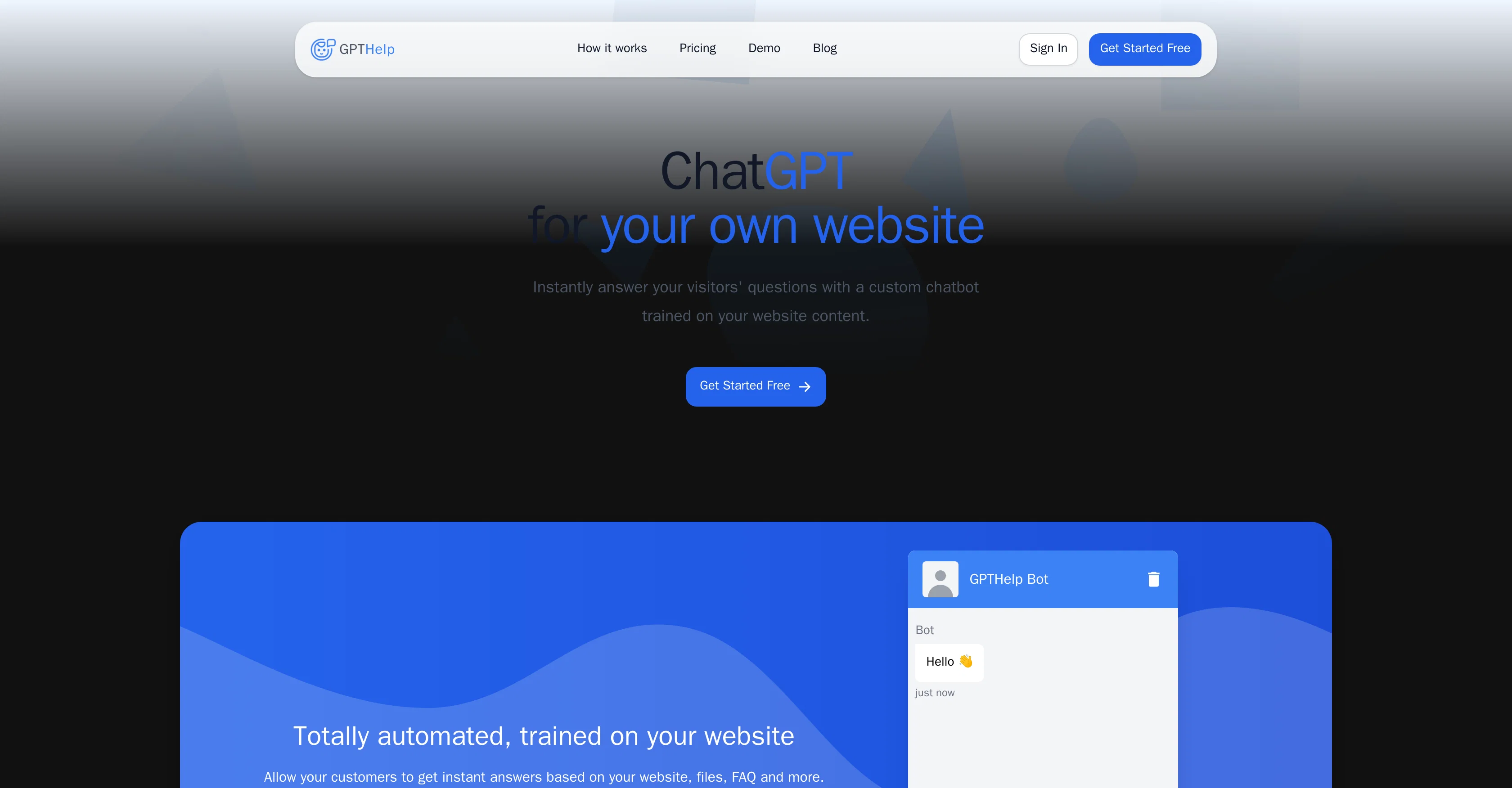 GPTHelp website