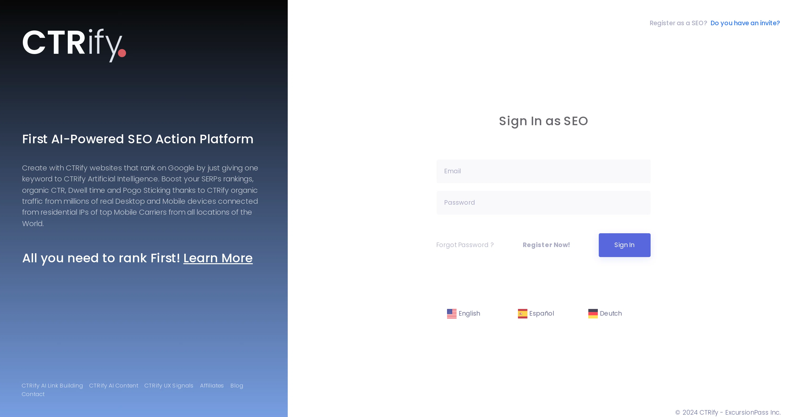 Ctrify website