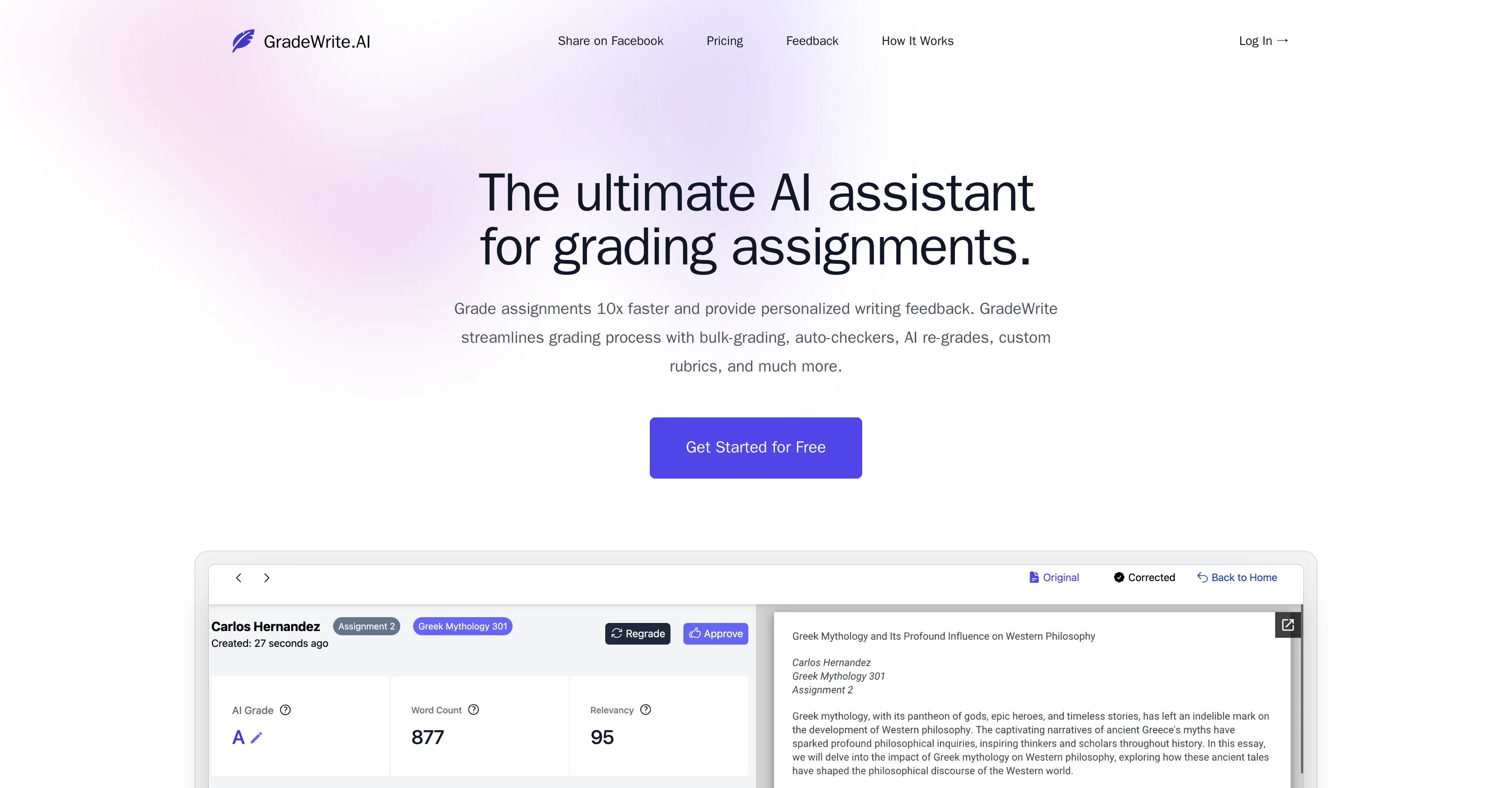 GradeWrite website