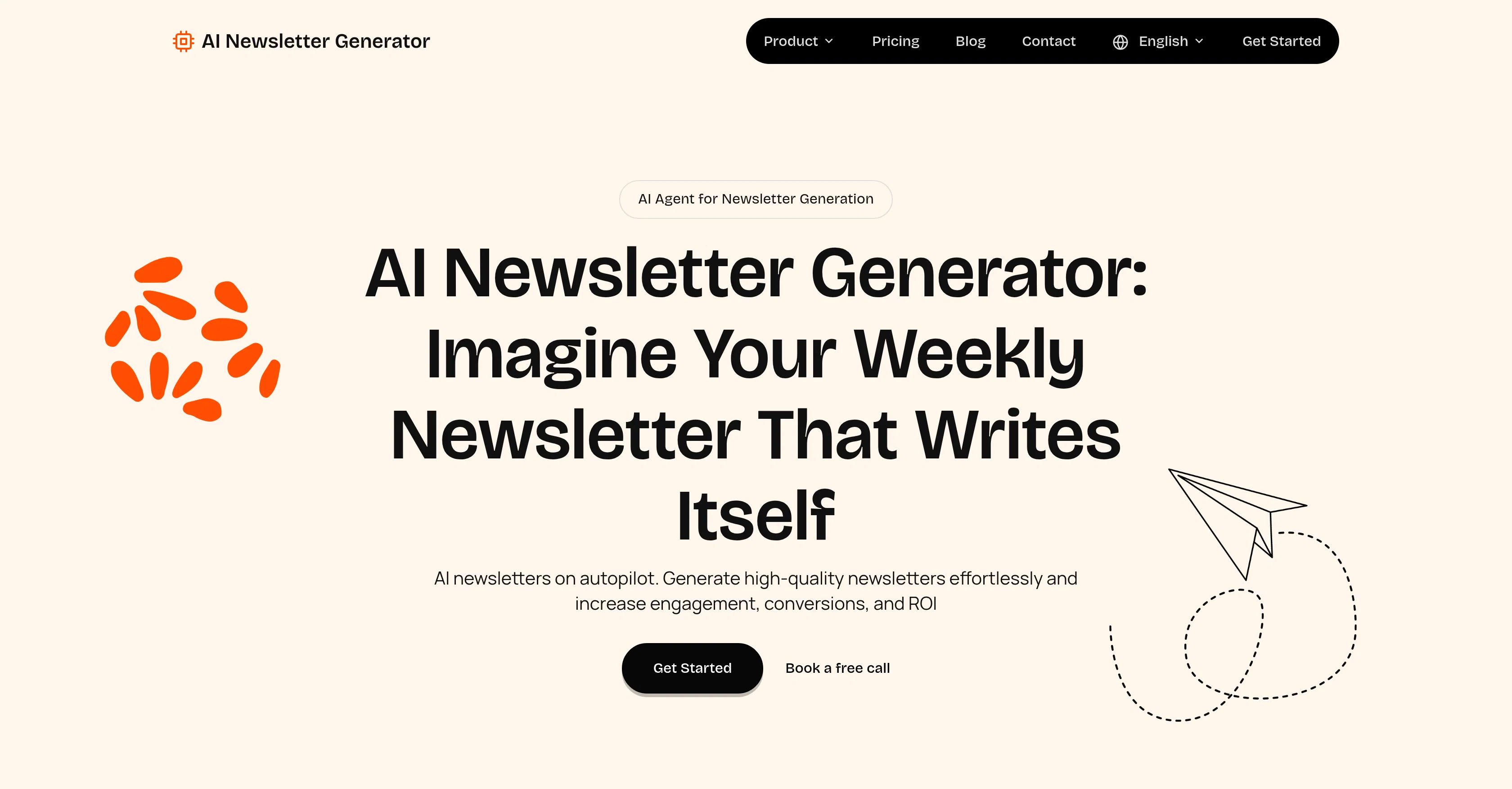 AI Newsletter Generator website