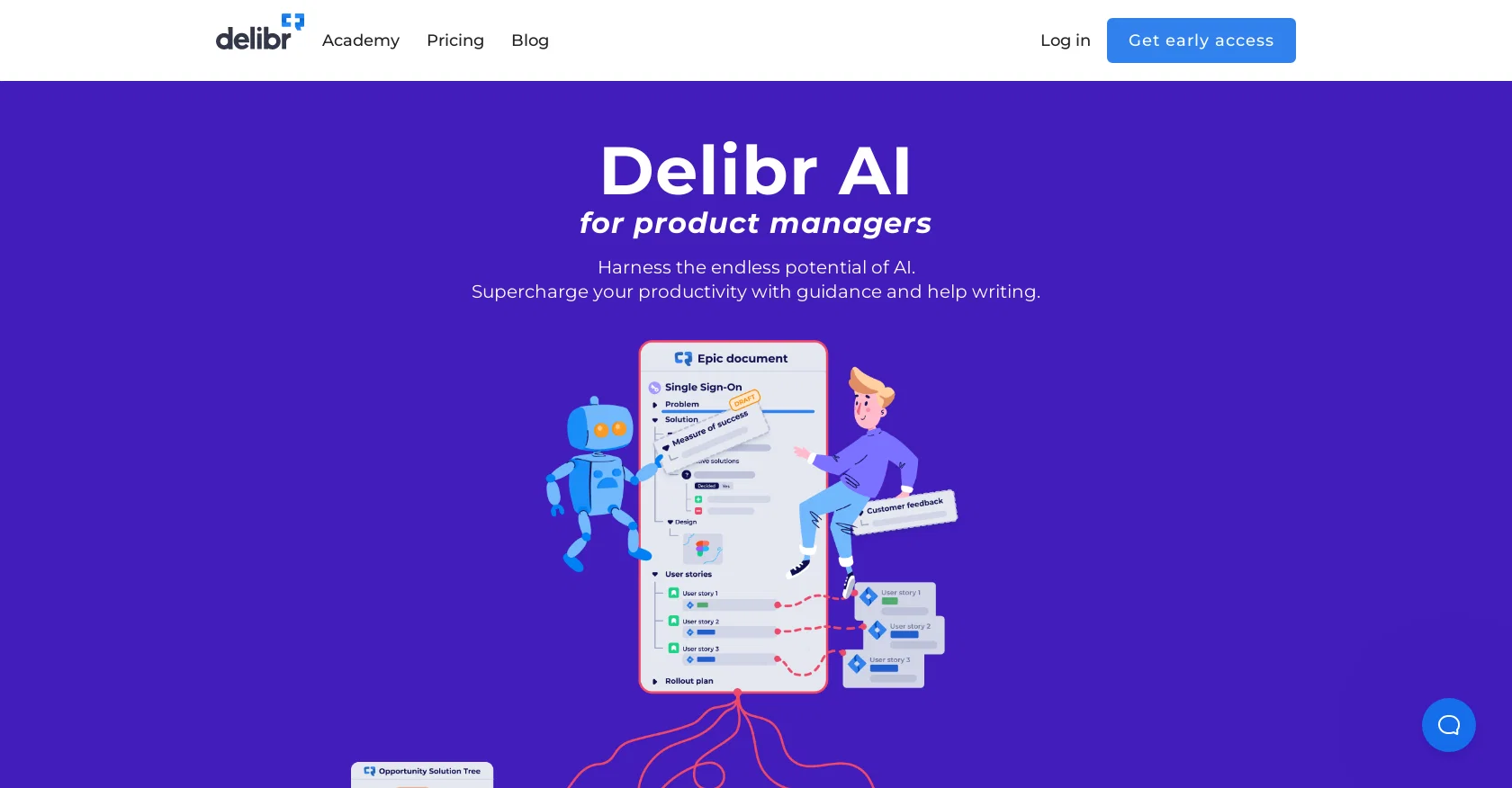 Delibr AI website