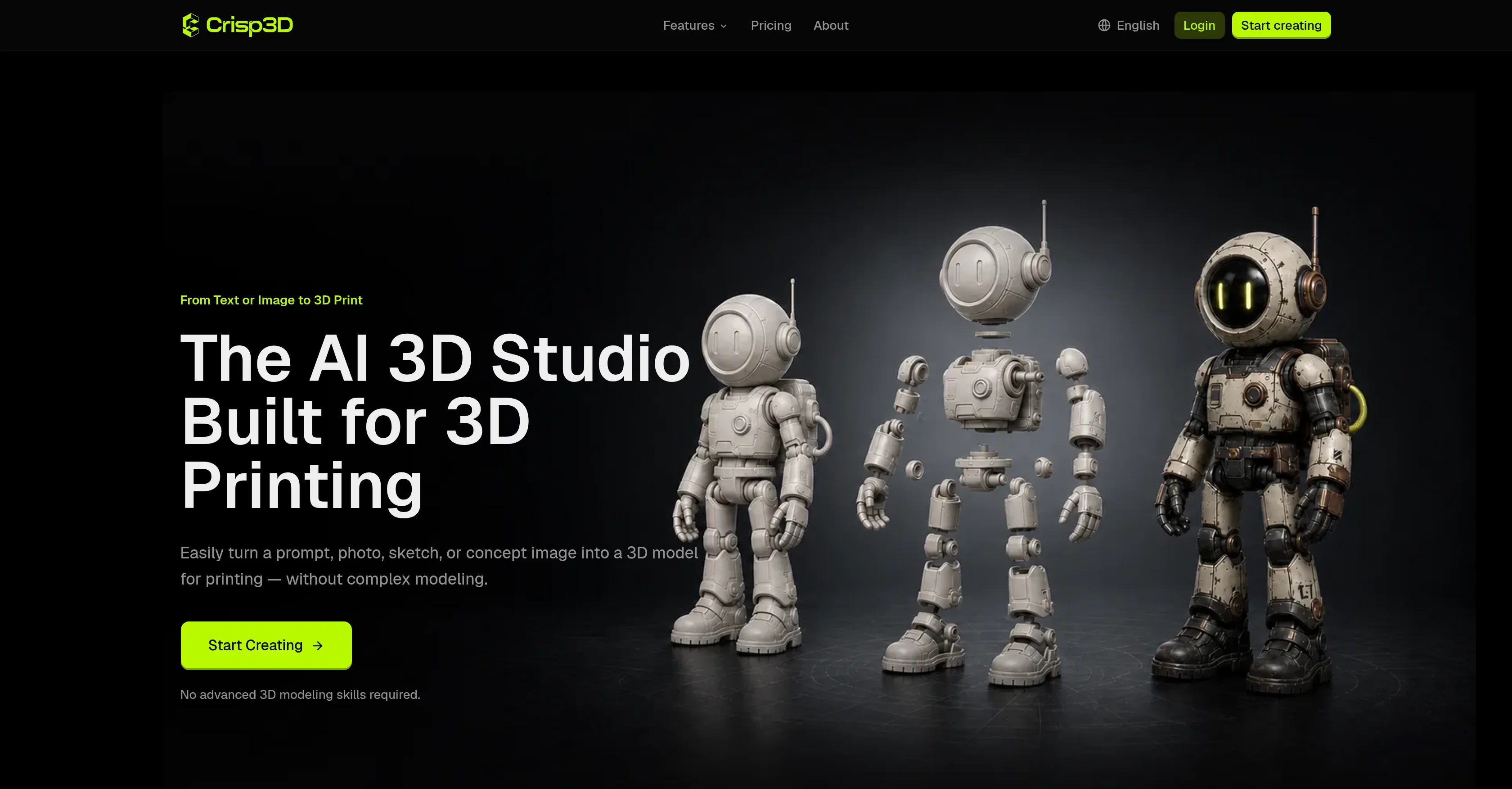 Crisp3D website