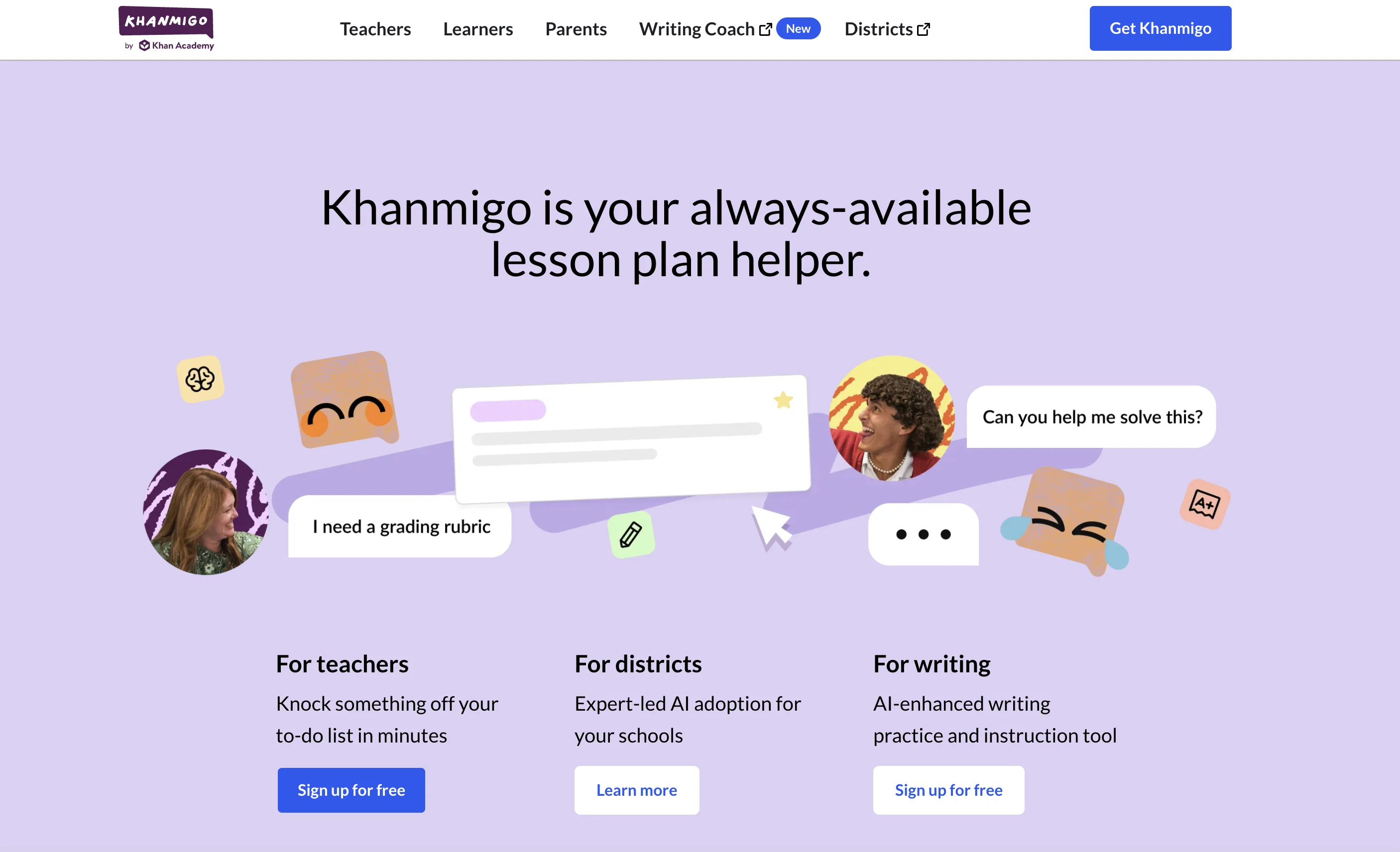 Khanmigo website
