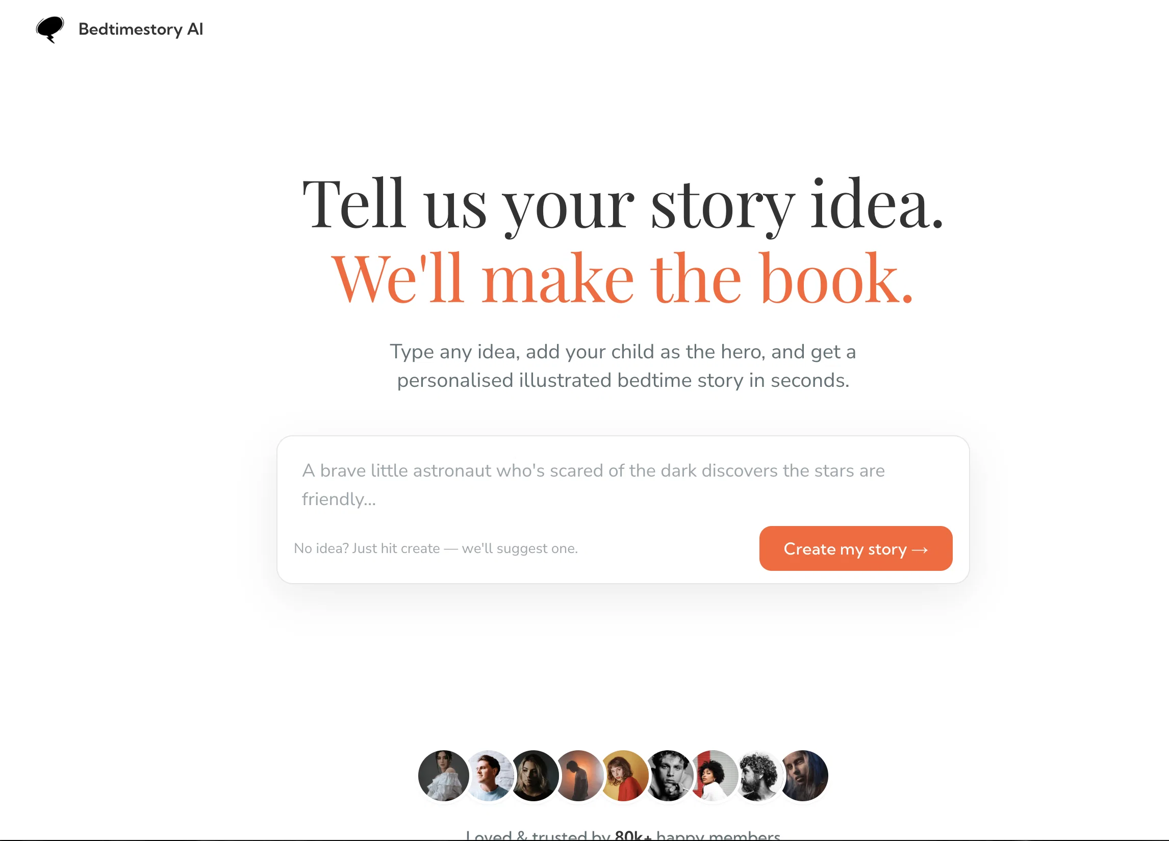 BedtimeStory website