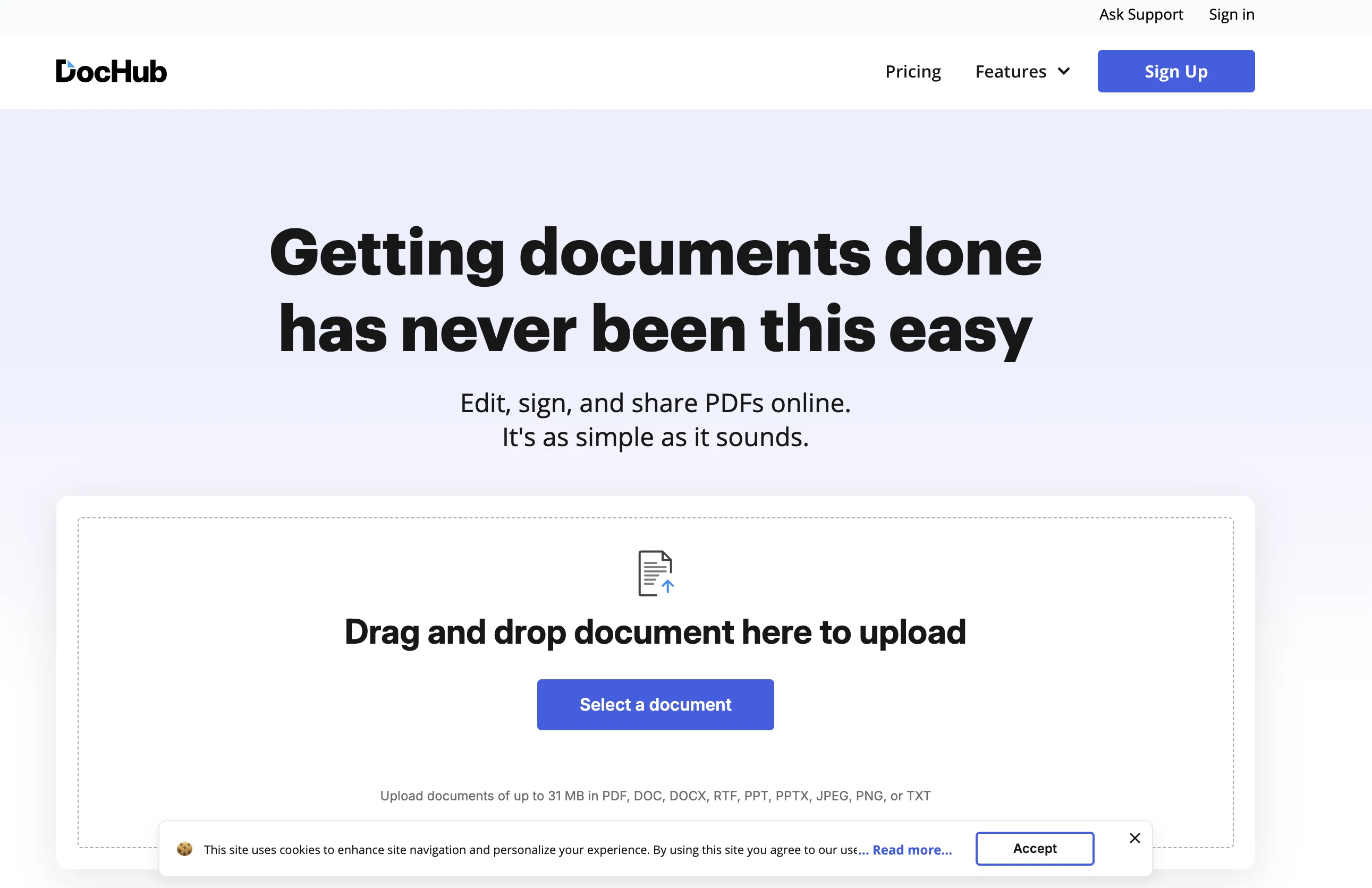 DocHub website