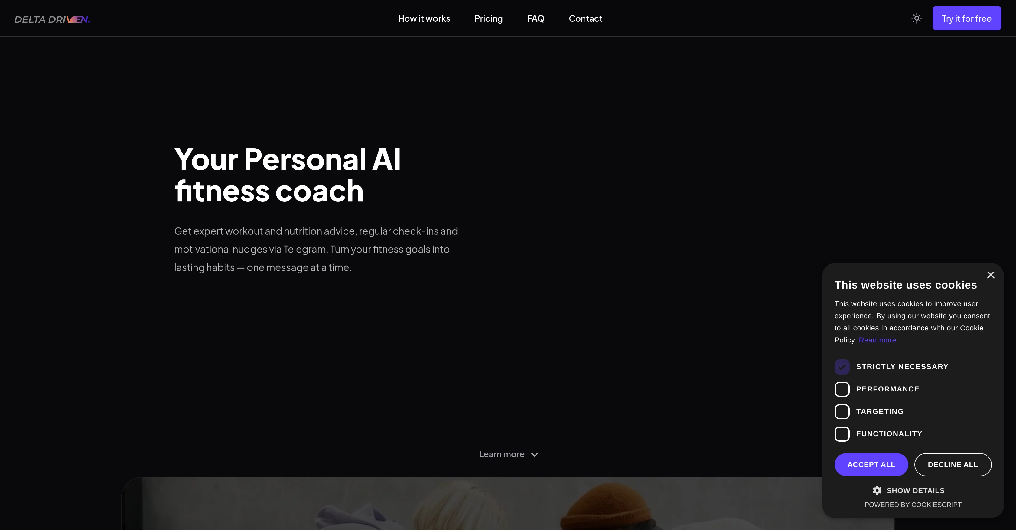 Delta Driven website
