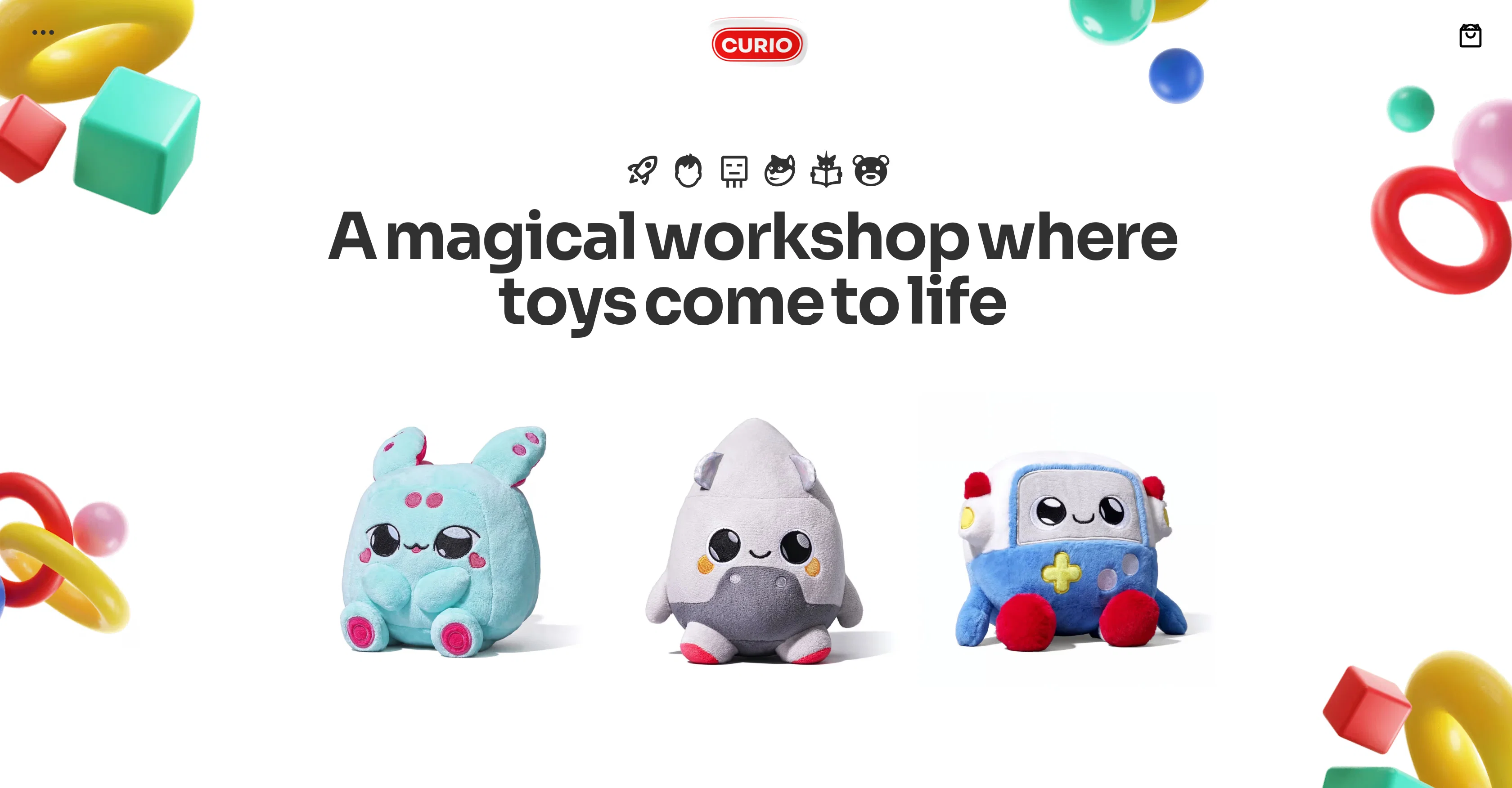 Curio - AI Toys website