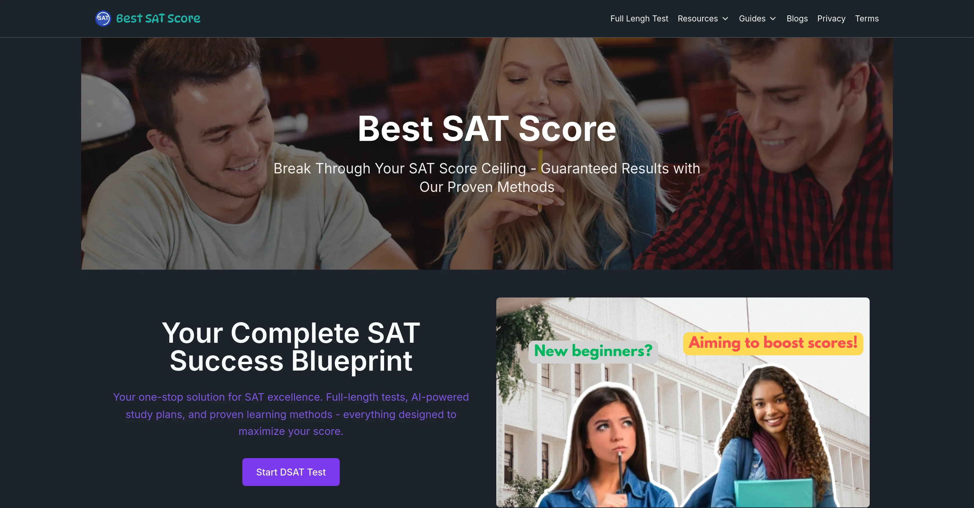 Best SAT Score website