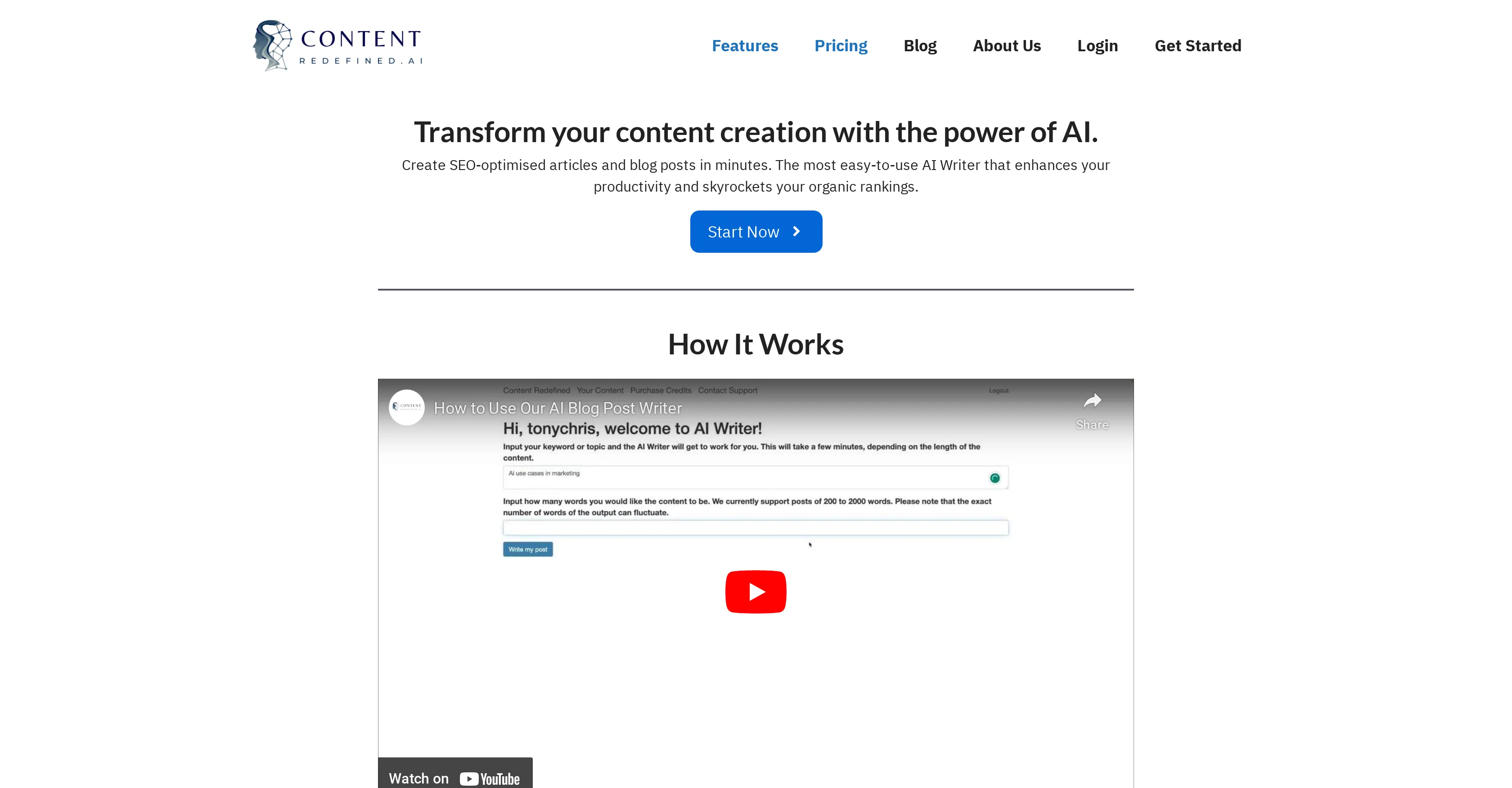 Content Redefined website
