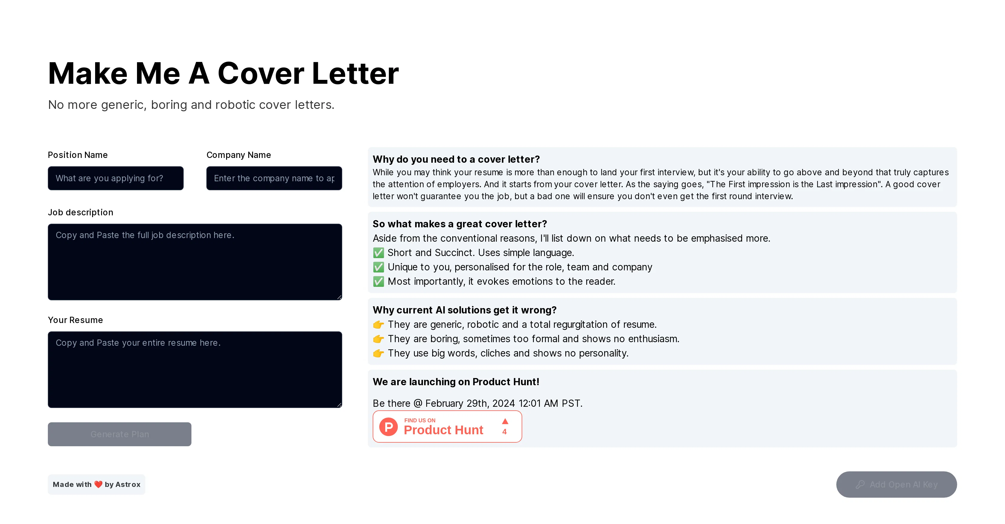 Make Me A Cover Letter website
