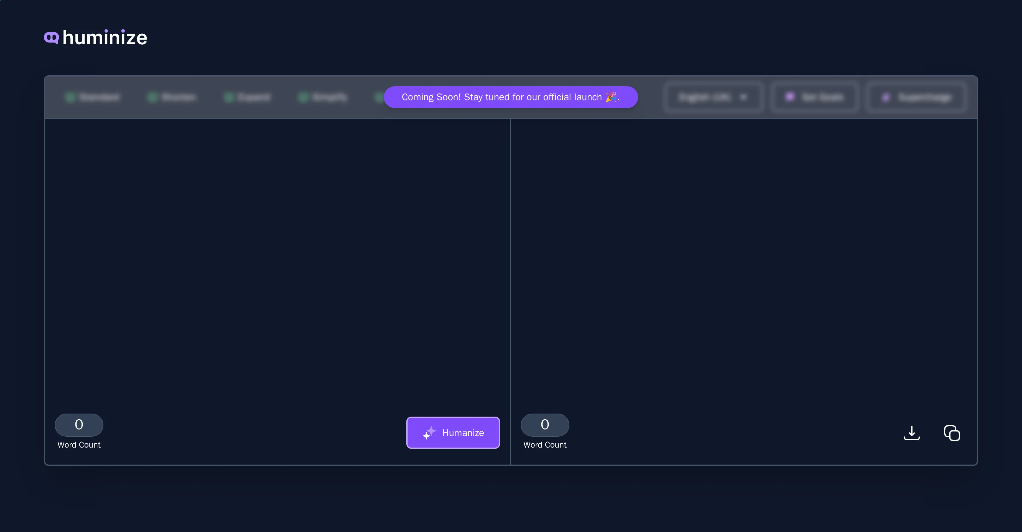 Huminize website