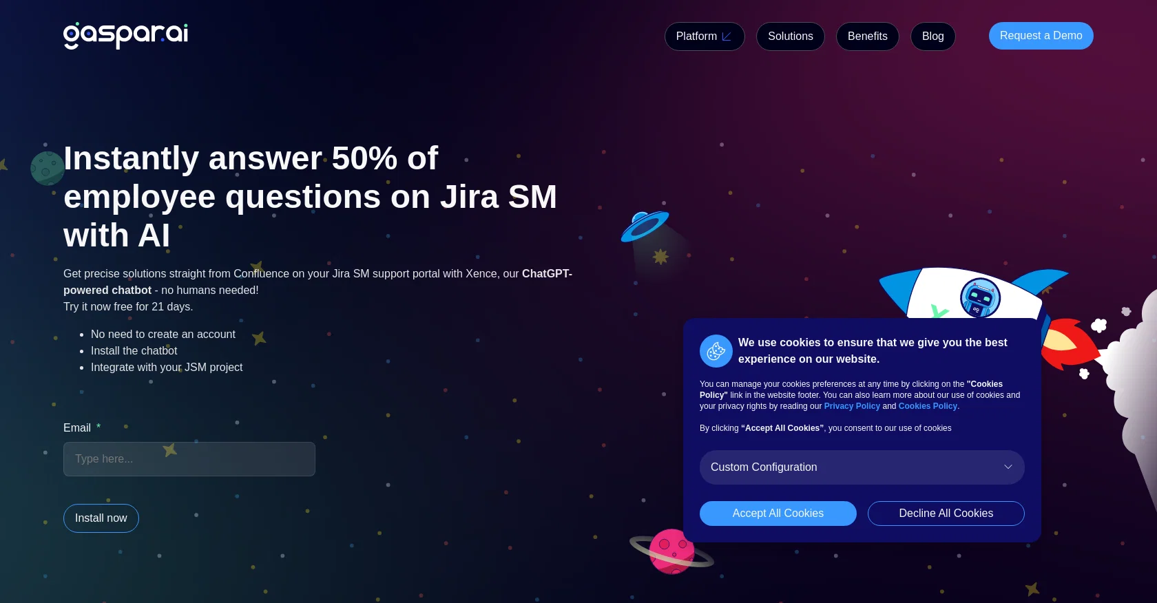 Xence AI website