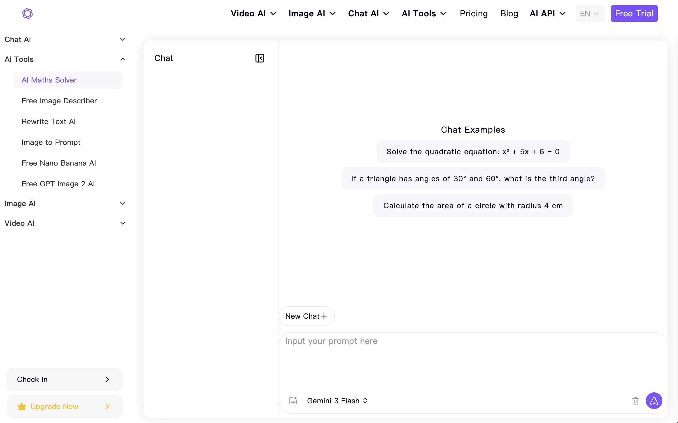 Chat 4O AI | Math Solver website