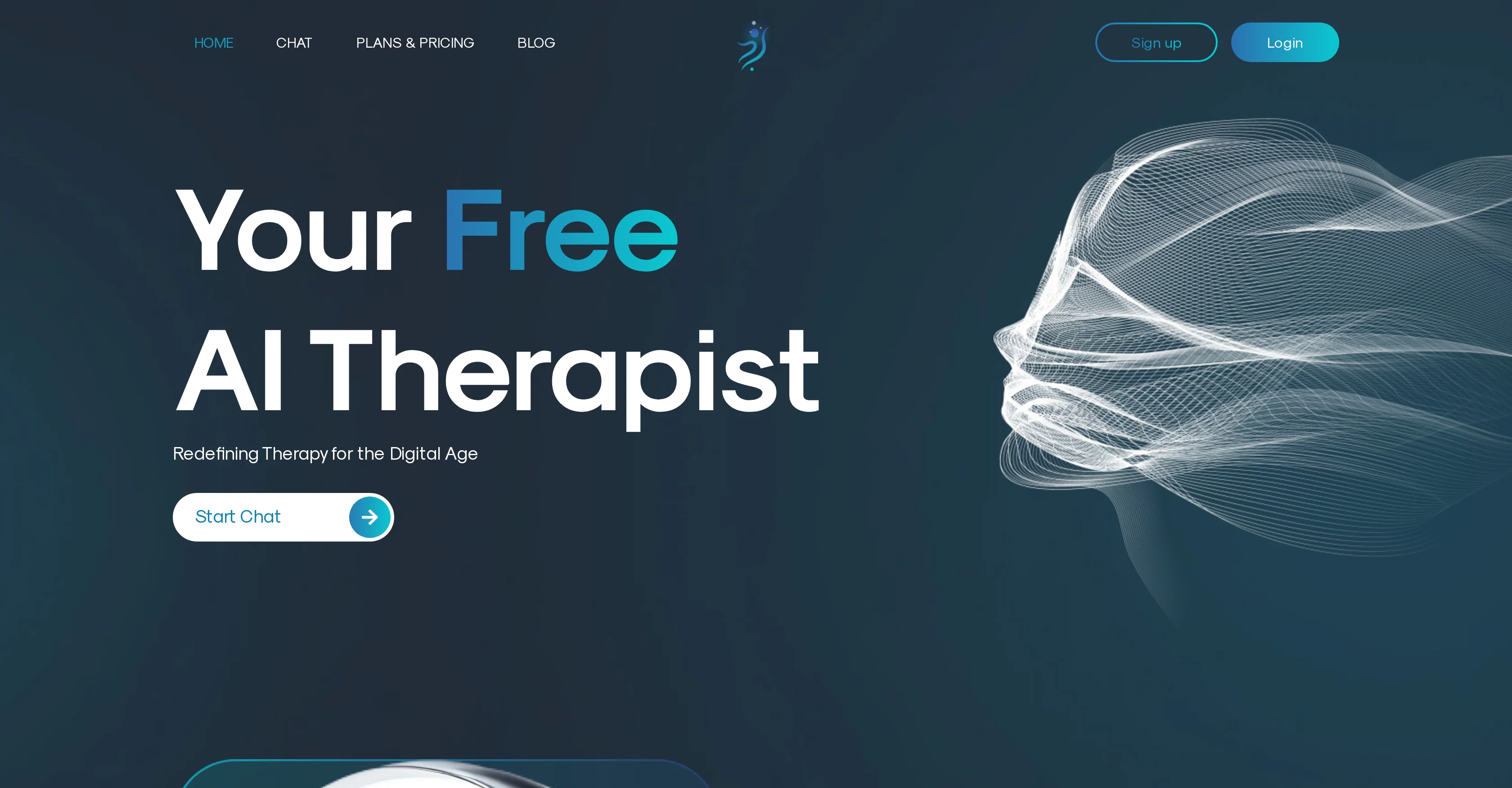 AI Therapist website
