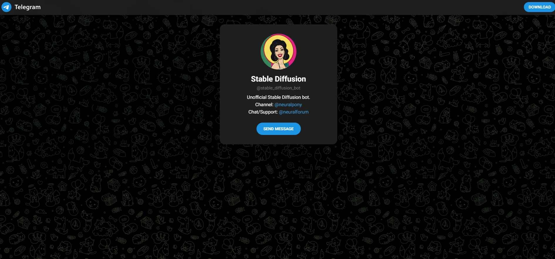 SD Telegram bot website