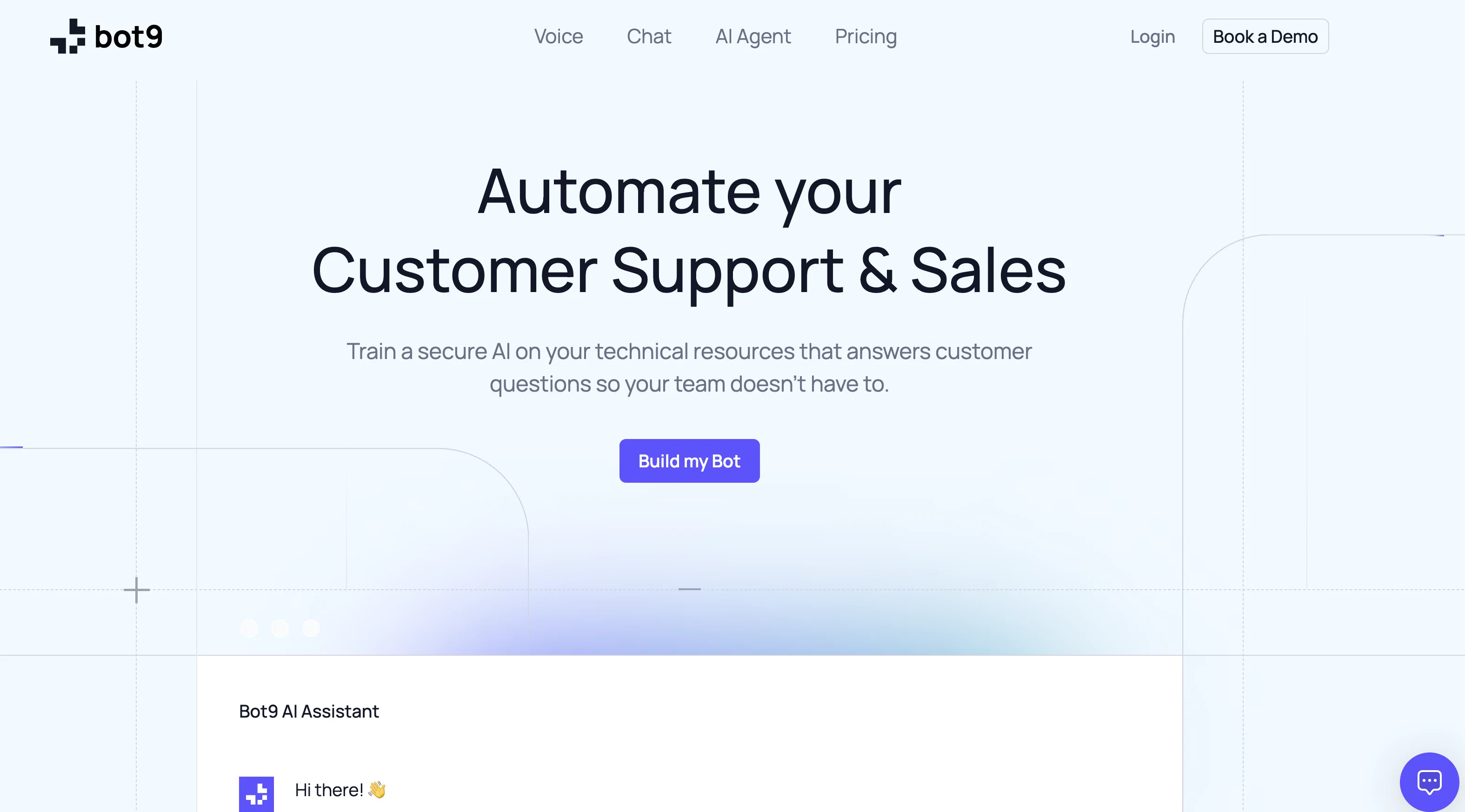 Bot9 AI website