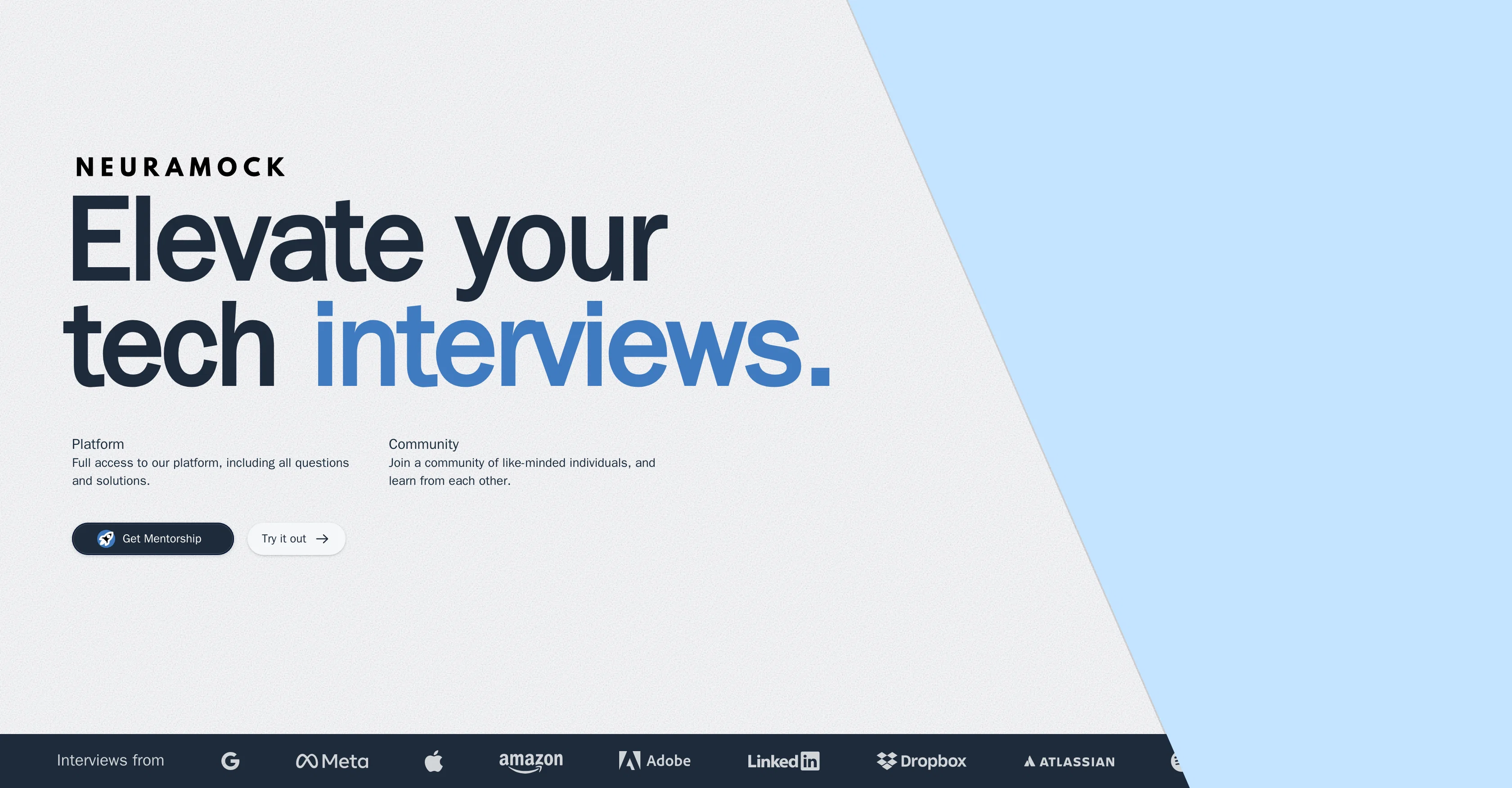 NeuraMock website