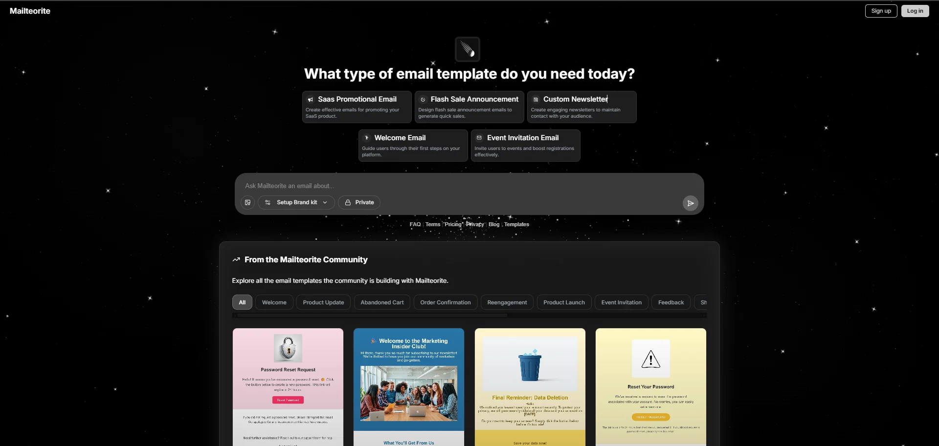 Mailteorite website
